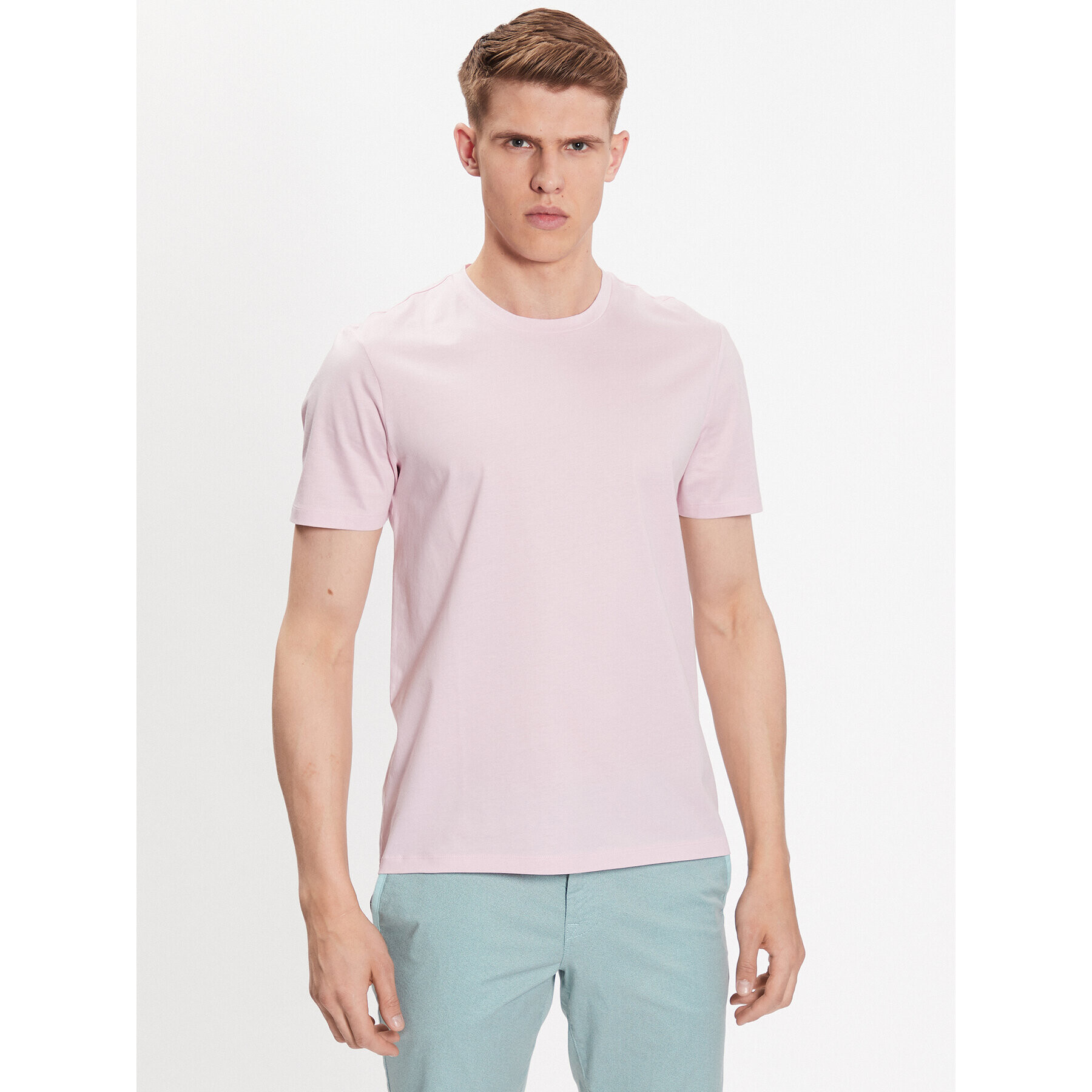 Boss Тишърт 50468395 Розов Slim Fit - Pepit.bg