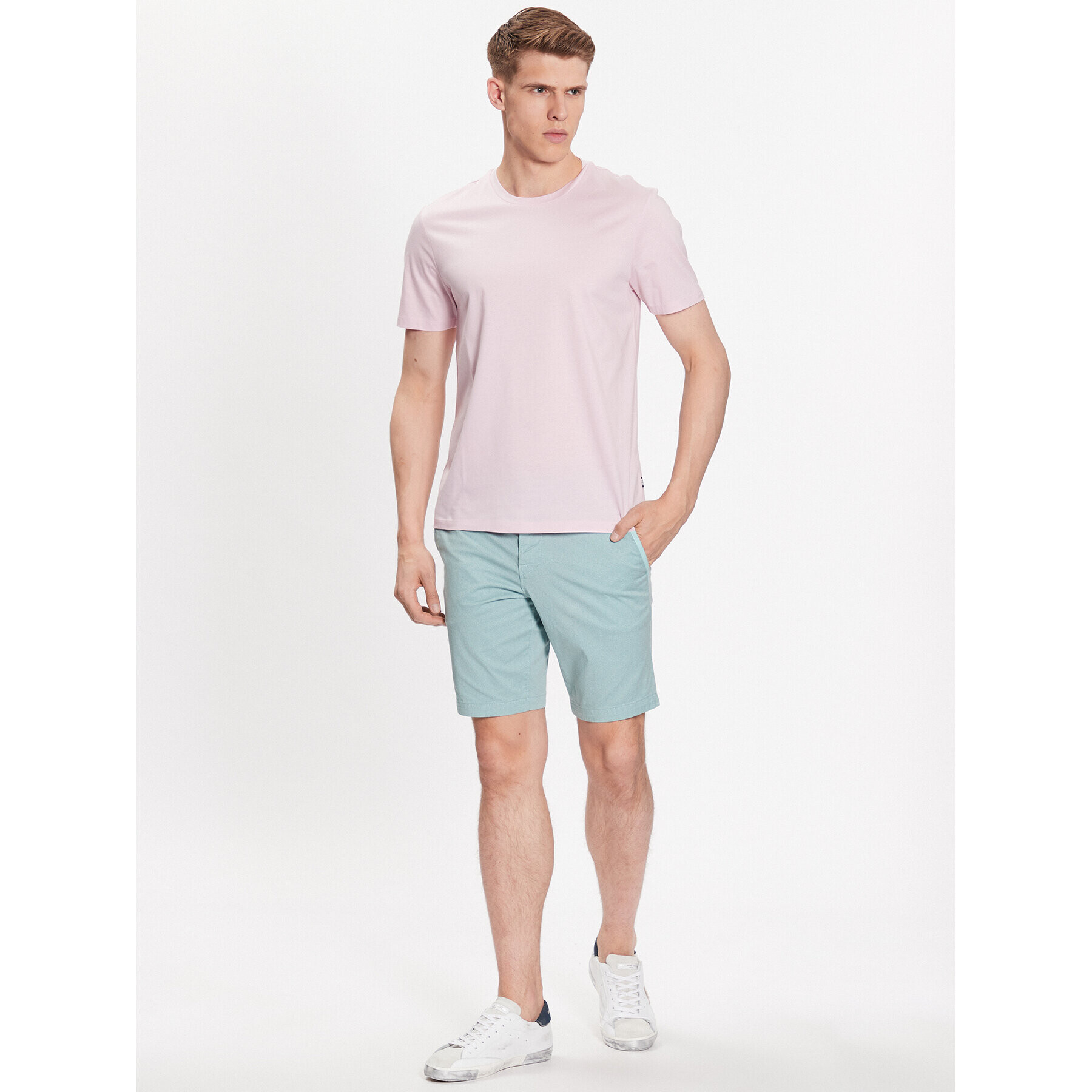Boss Тишърт 50468395 Розов Slim Fit - Pepit.bg