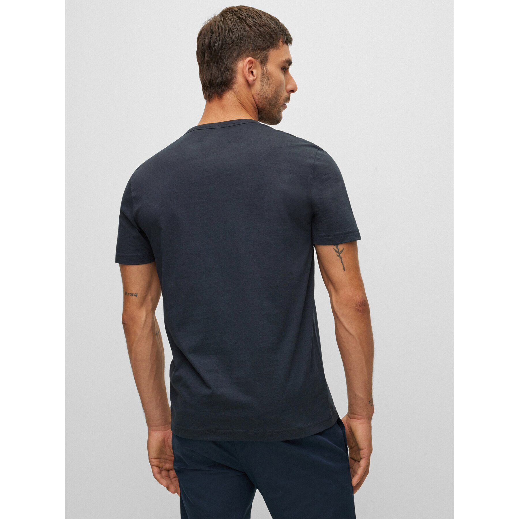 Boss Тишърт 50469045 Тъмносин Regular Fit - Pepit.bg