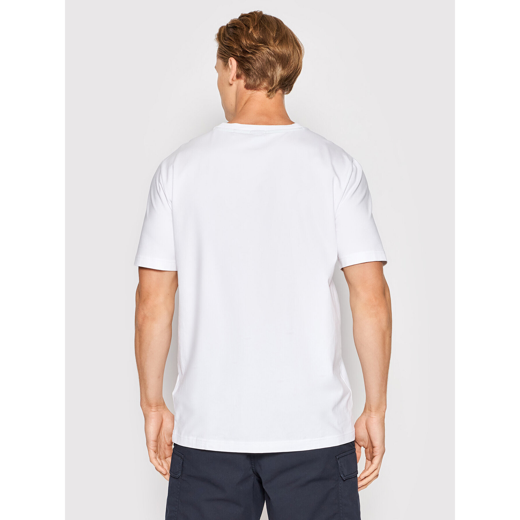 Boss Тишърт 50469057 Бял Regular Fit - Pepit.bg