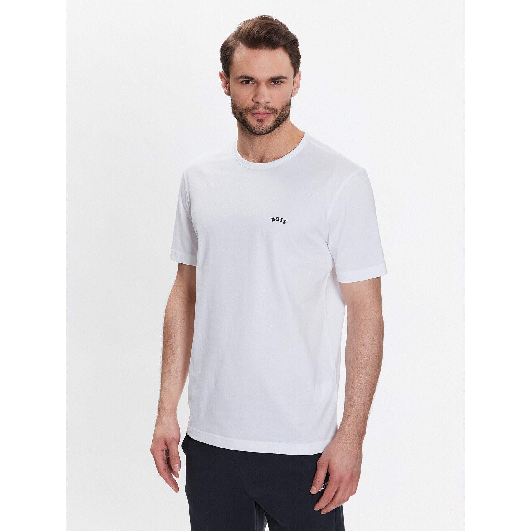 Boss Тишърт 50469062 Бял Regular Fit - Pepit.bg