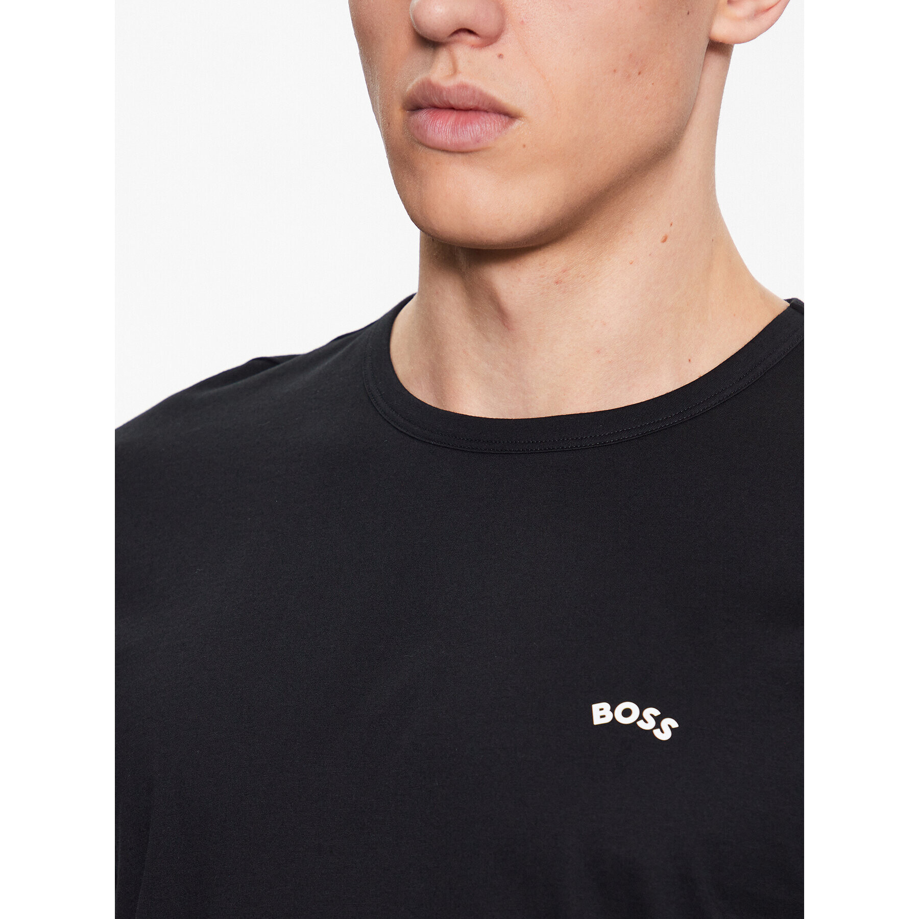 Boss Тишърт 50469062 Черен Regular Fit - Pepit.bg