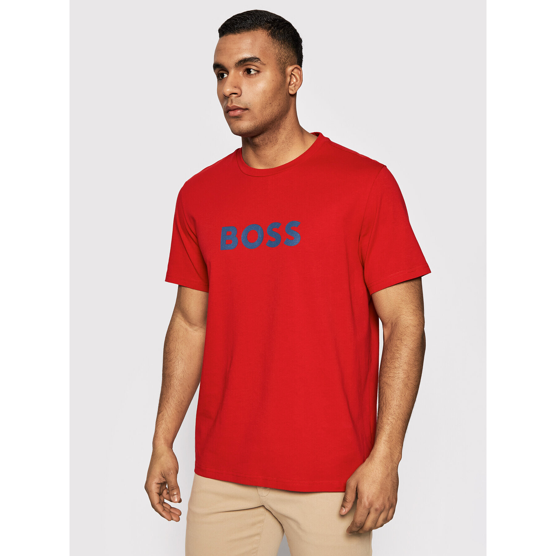 Boss Тишърт 50469289 Червен Relaxed Fit - Pepit.bg