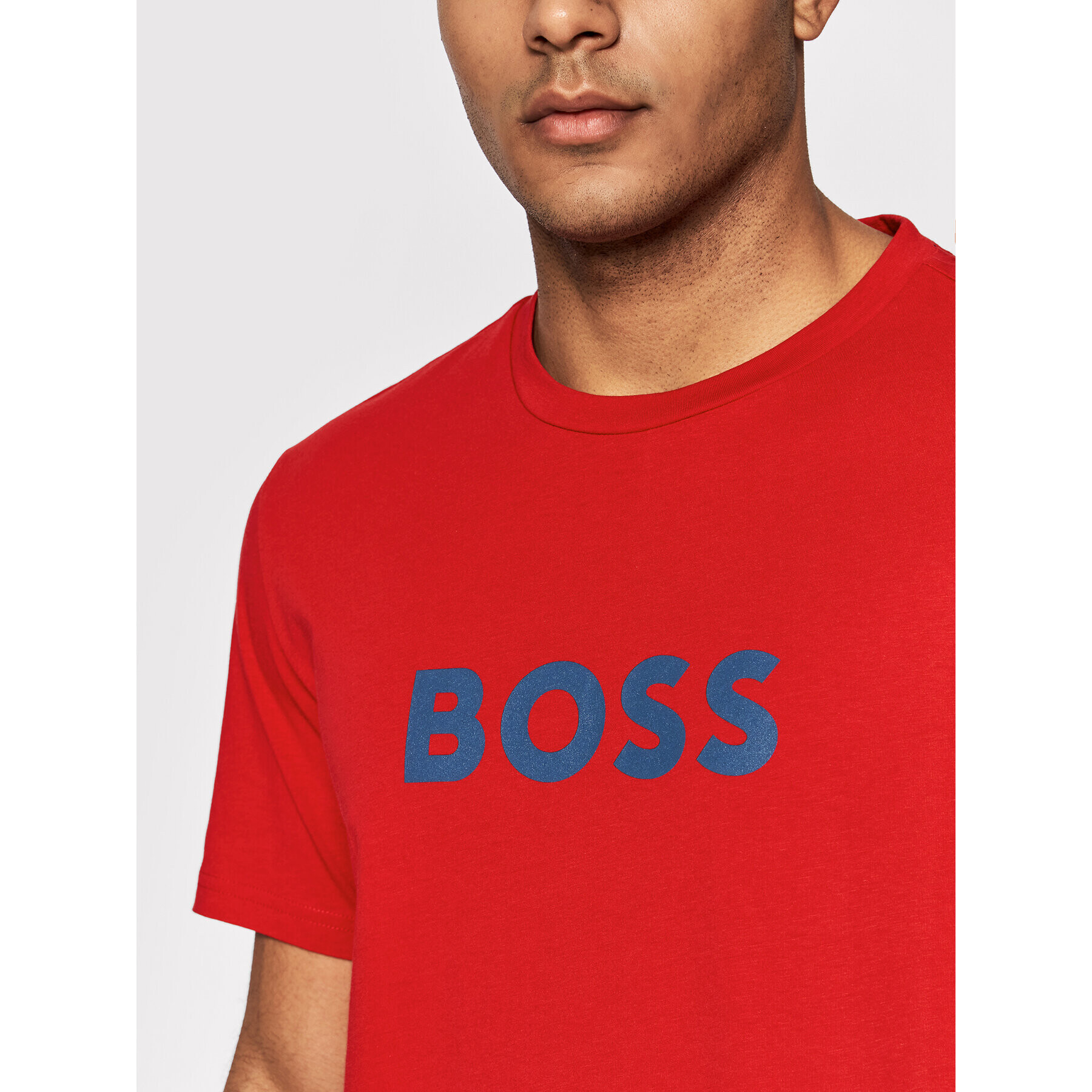 Boss Тишърт 50469289 Червен Relaxed Fit - Pepit.bg