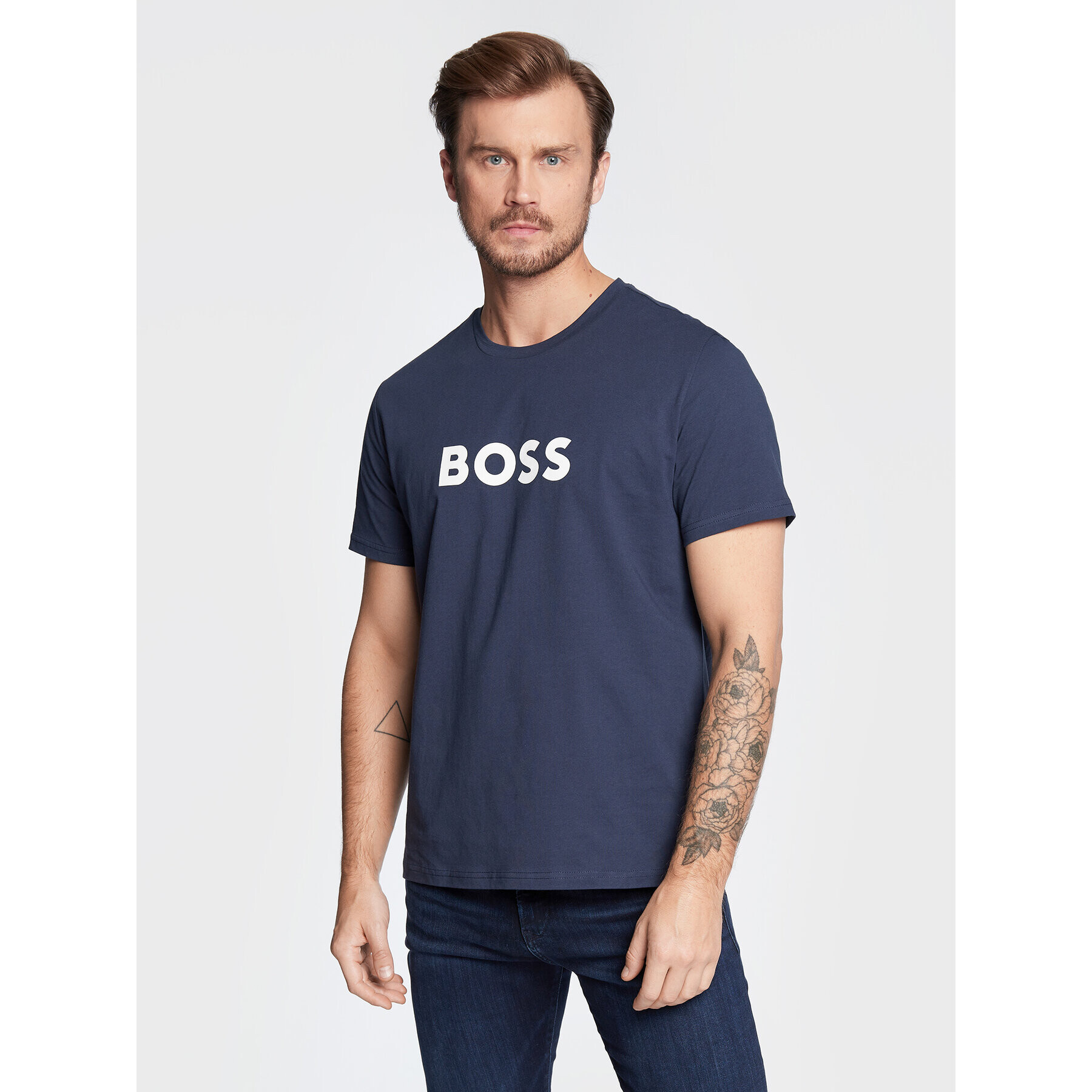 Boss Тишърт 50469289 Тъмносин Relaxed Fit - Pepit.bg