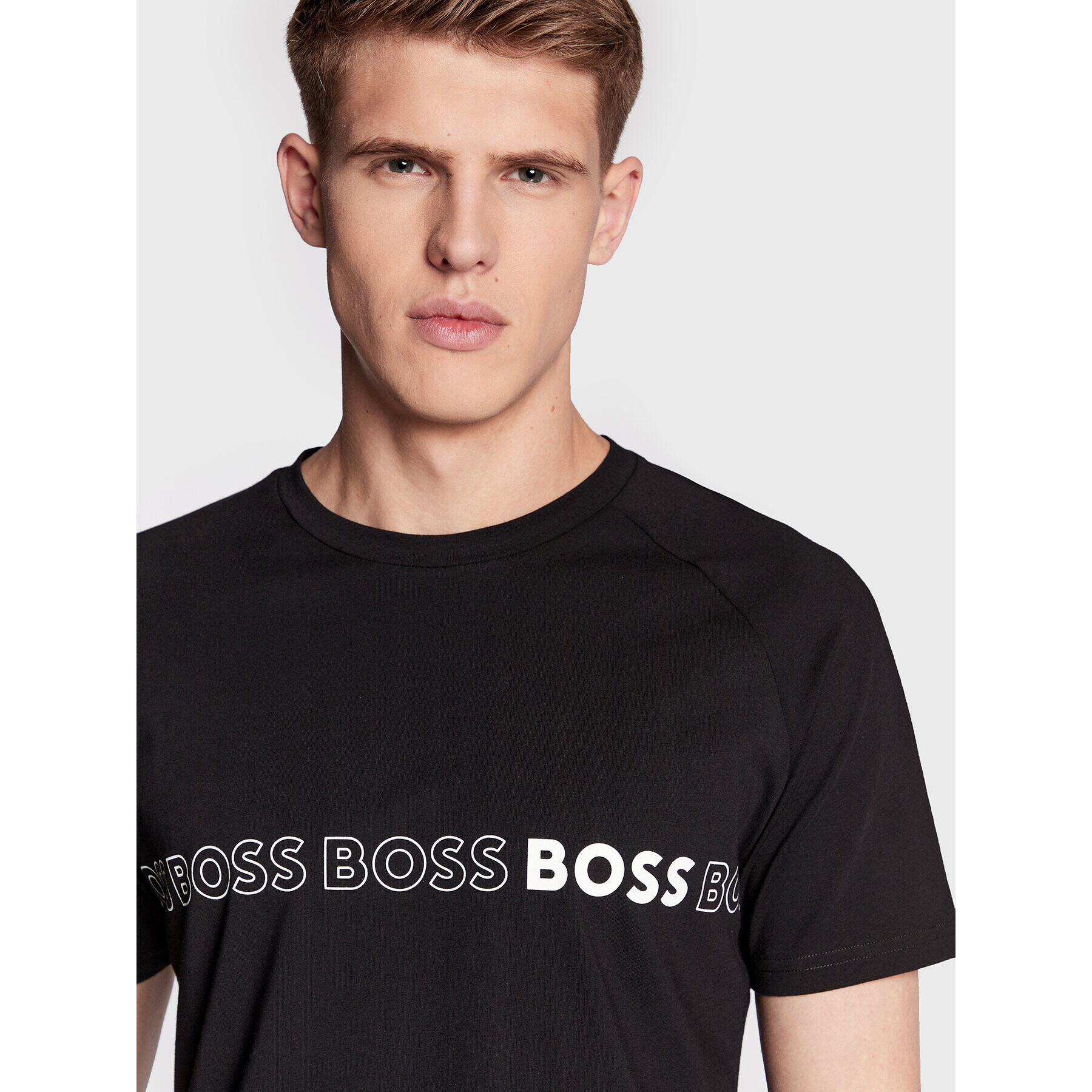 Boss Тишърт 50469290 Черен Slim Fit - Pepit.bg