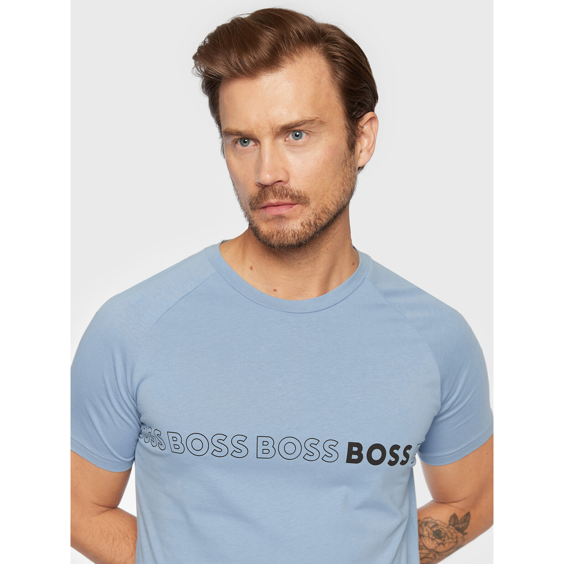 Boss Тишърт 50469290 Син Slim Fit - Pepit.bg