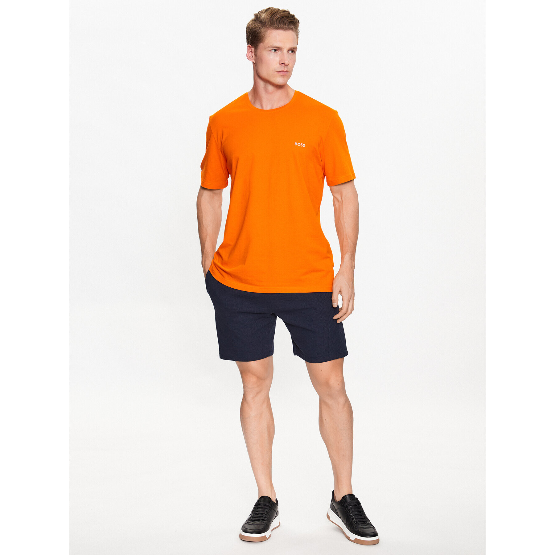 Boss Тишърт 50469605 Оранжев Regular Fit - Pepit.bg
