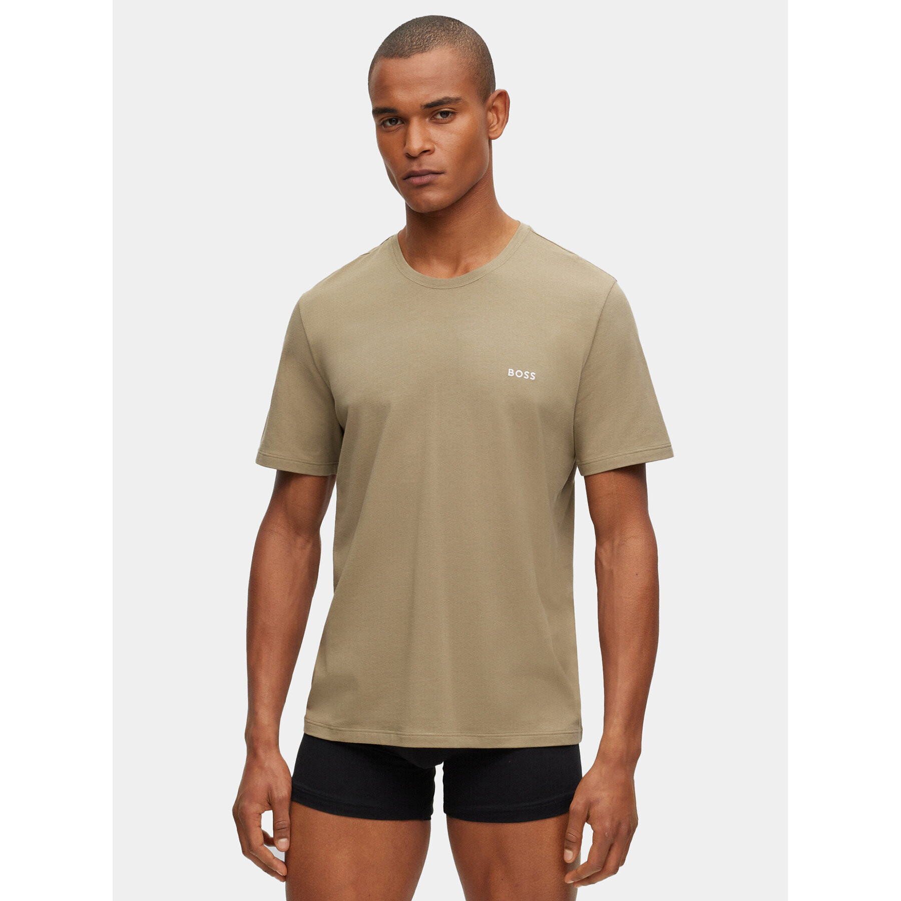 Boss Тишърт 50469605 Зелен Regular Fit - Pepit.bg