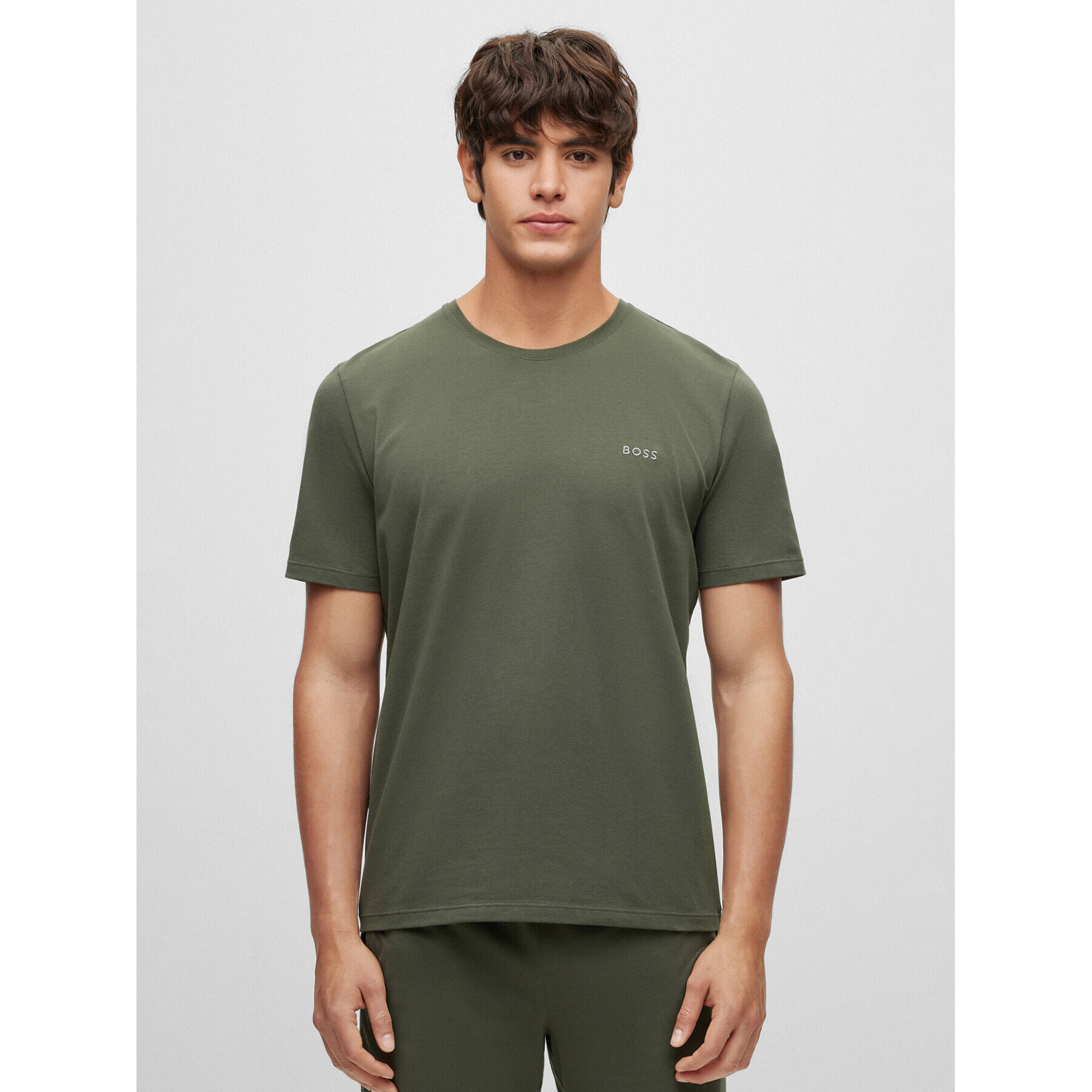 Boss Тишърт 50469605 Зелен Regular Fit - Pepit.bg