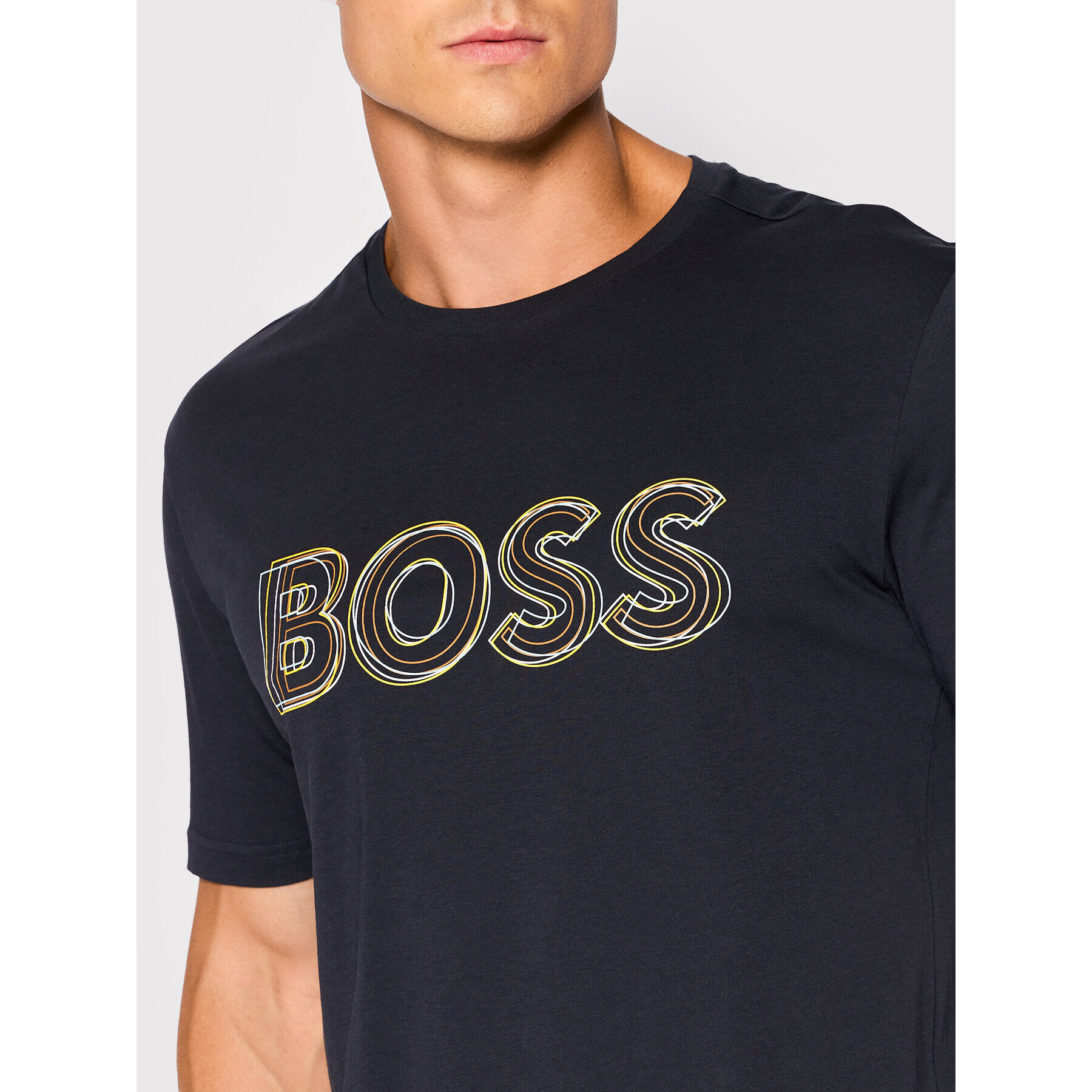 Boss Тишърт 50472399 Тъмносин Regular Fit - Pepit.bg