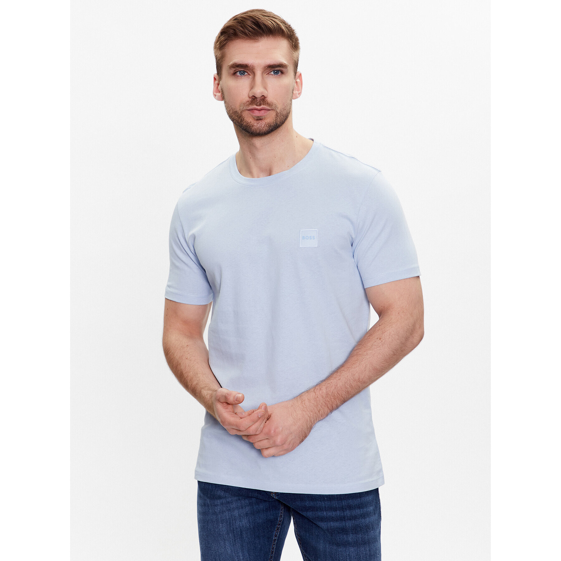 Boss Тишърт 50472584 Син Relaxed Fit - Pepit.bg
