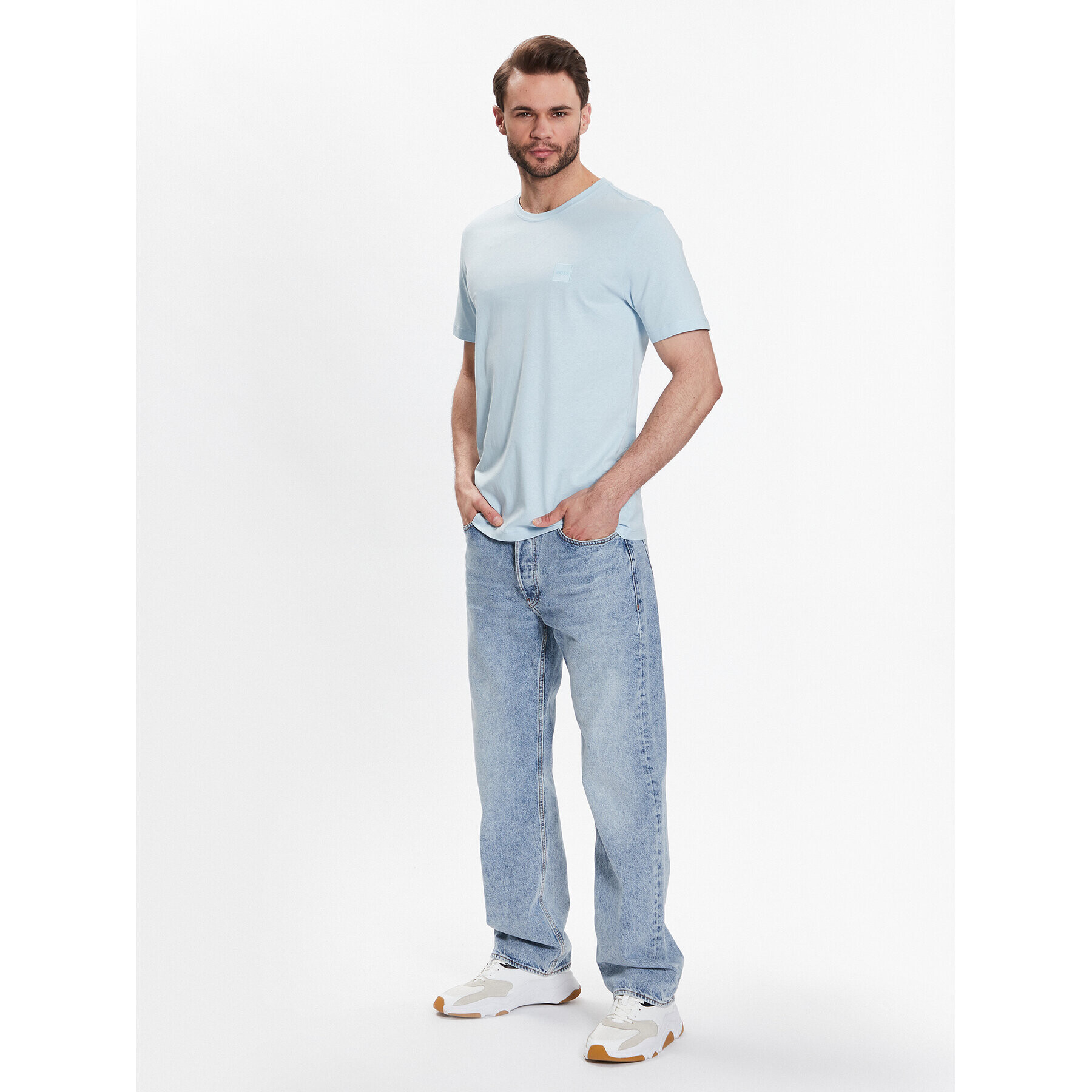 Boss Тишърт 50472584 Син Relaxed Fit - Pepit.bg