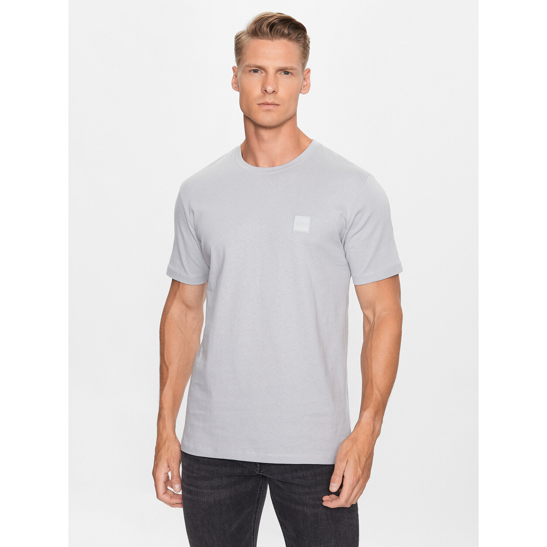 Boss Тишърт 50472584 Сив Relaxed Fit - Pepit.bg