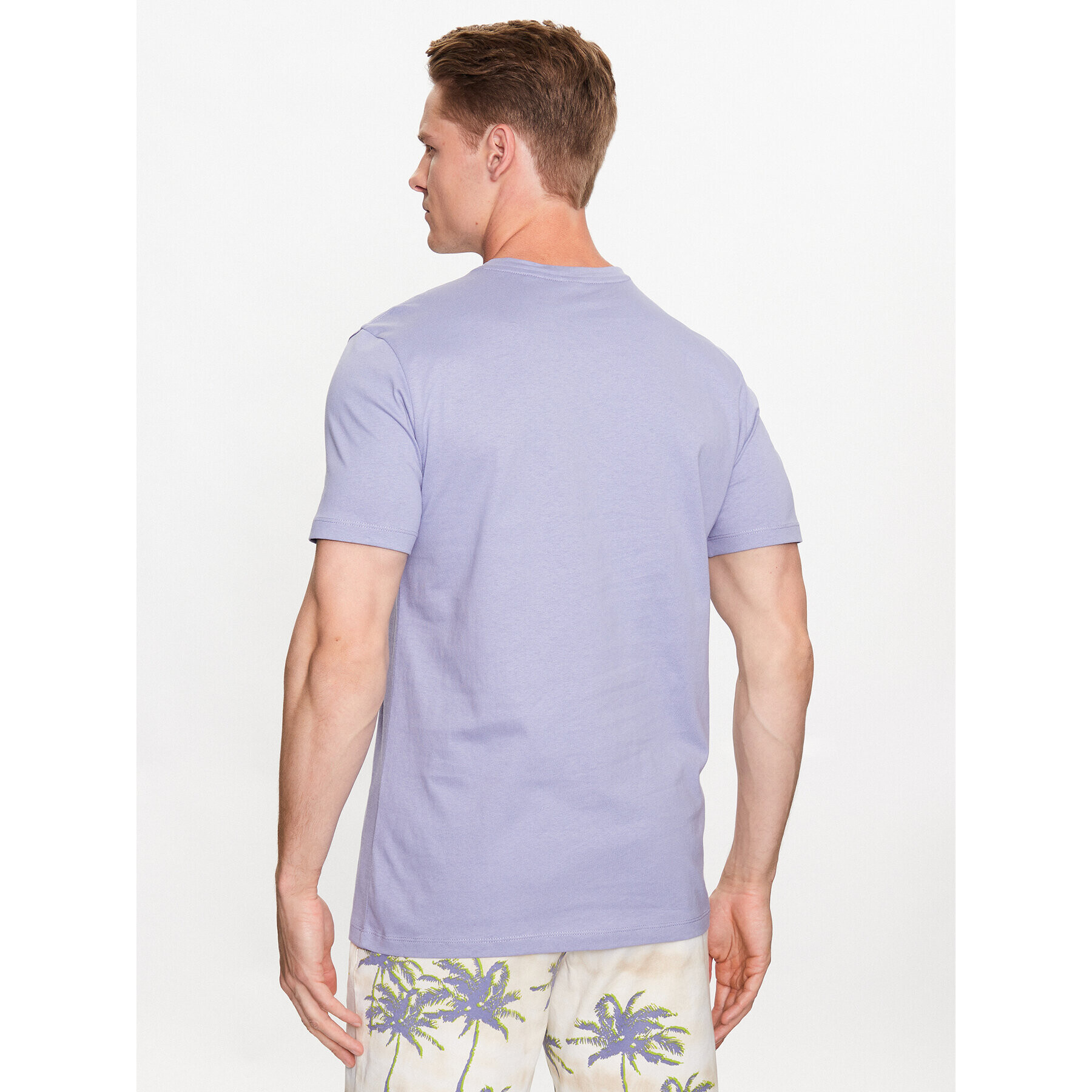 Boss Тишърт Tales 50472584 Виолетов Relaxed Fit - Pepit.bg