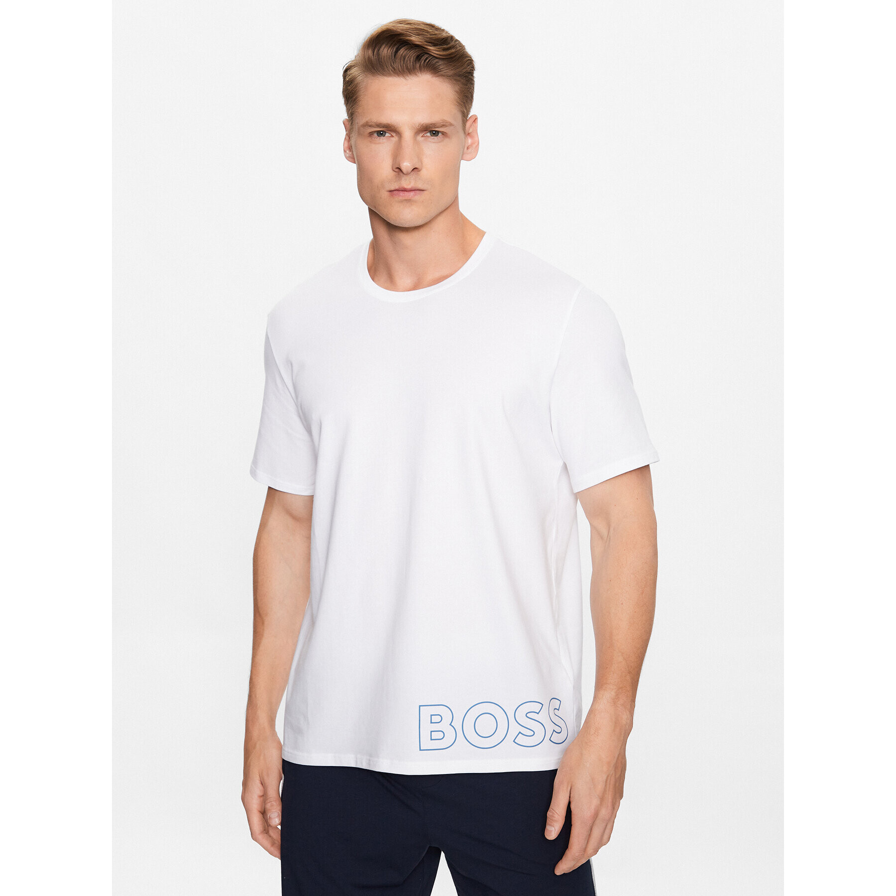 Boss Тишърт Identity 50472750 Бял Relaxed Fit - Pepit.bg