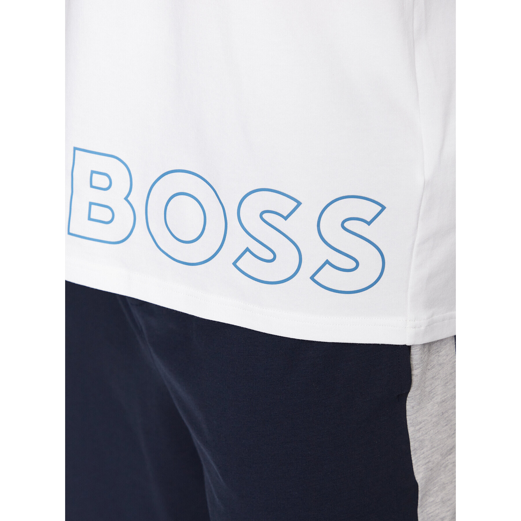 Boss Тишърт Identity 50472750 Бял Relaxed Fit - Pepit.bg
