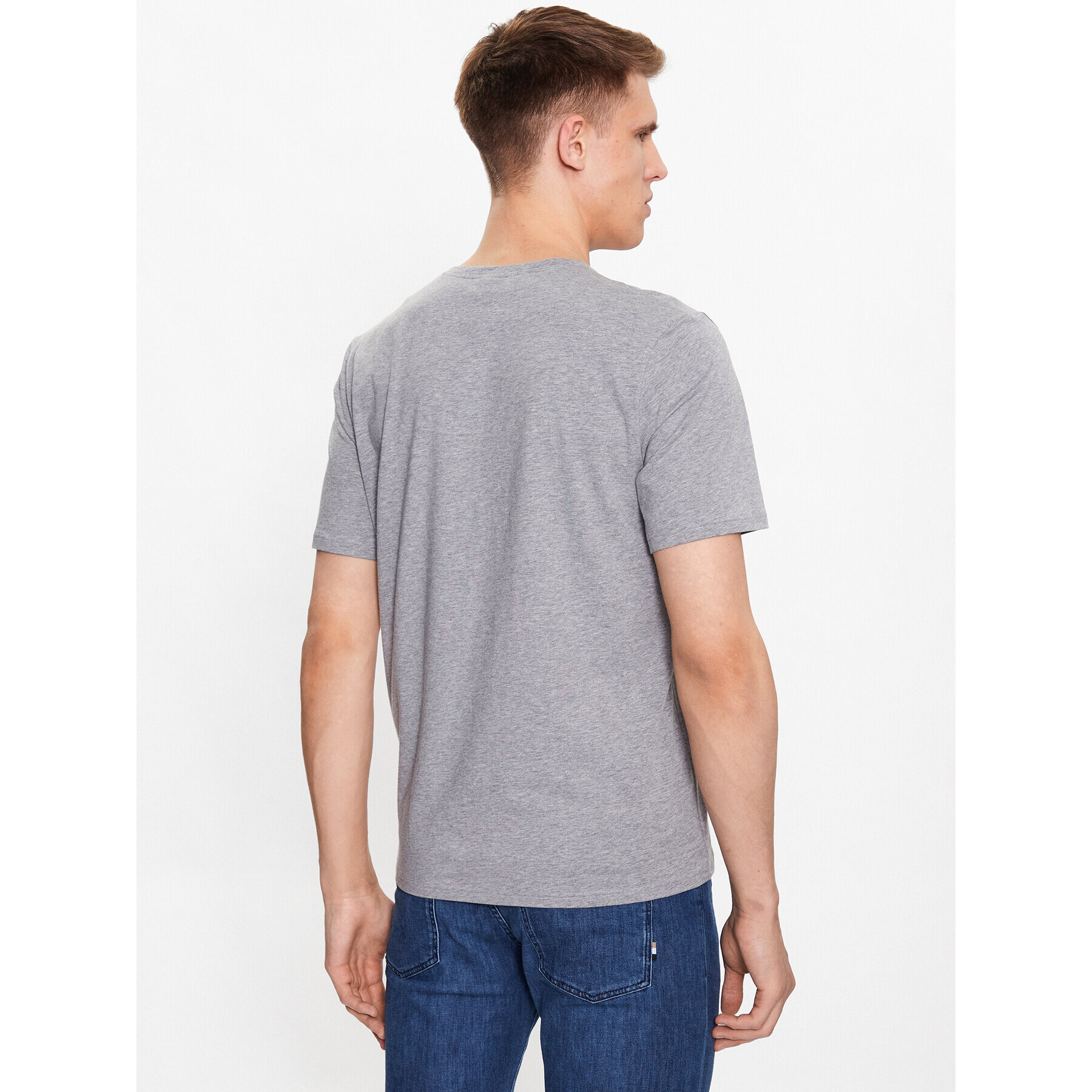Boss Тишърт 50472750 Сив Regular Fit - Pepit.bg