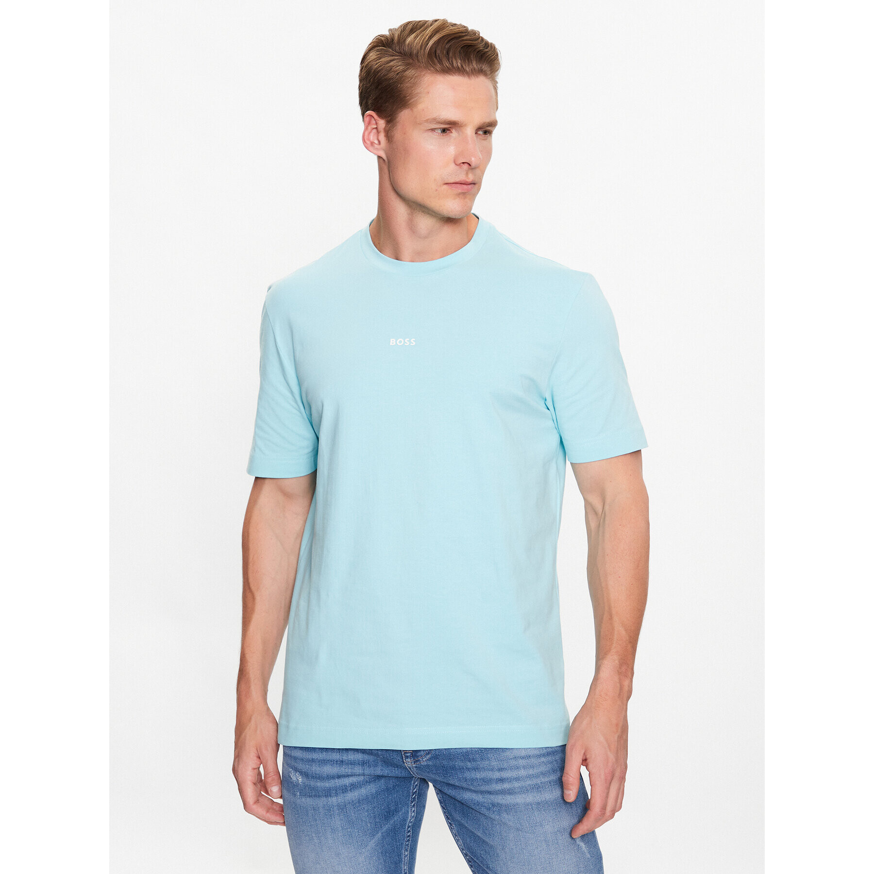 Boss Тишърт 50473278 Син Relaxed Fit - Pepit.bg