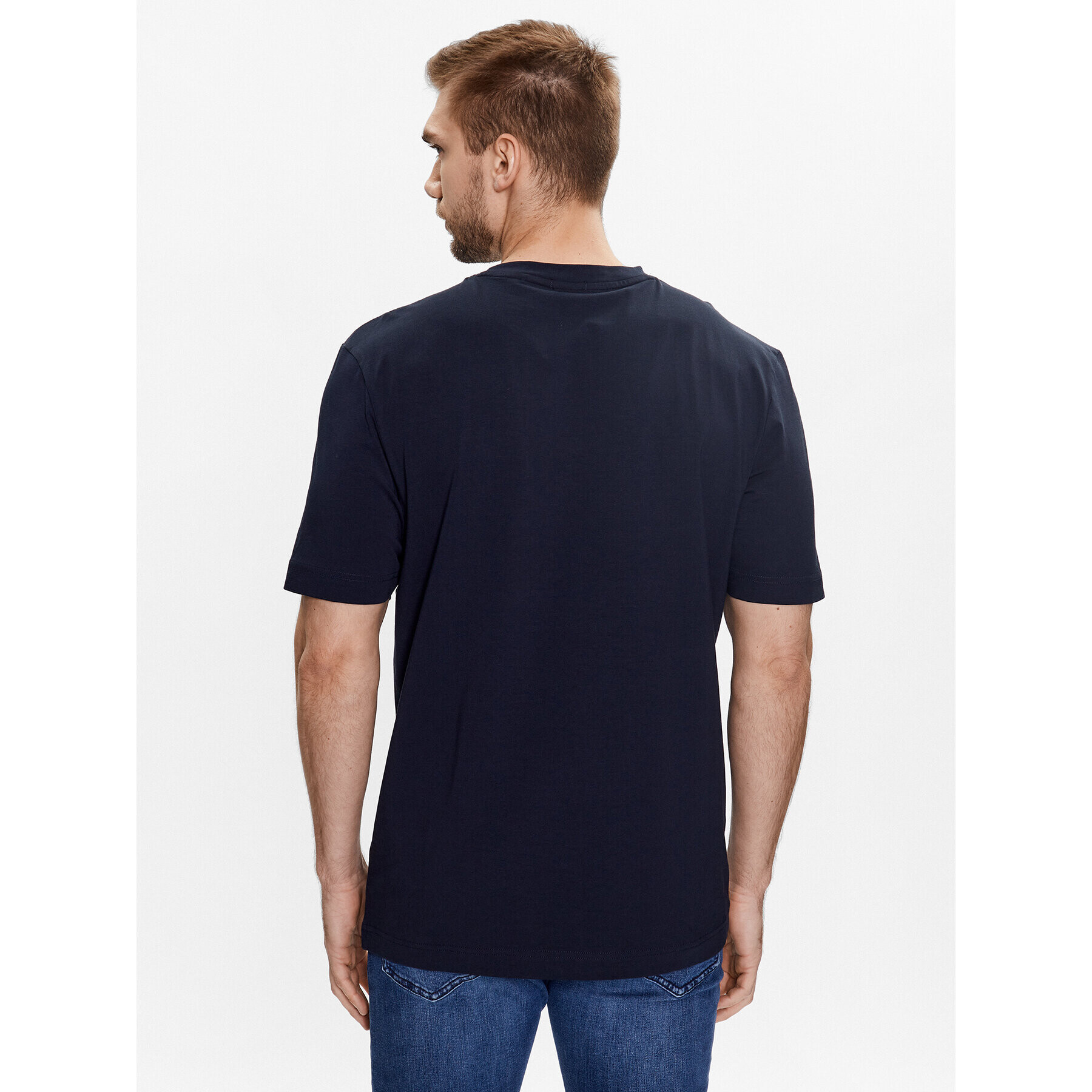 Boss Тишърт 50473278 Тъмносин Relaxed Fit - Pepit.bg