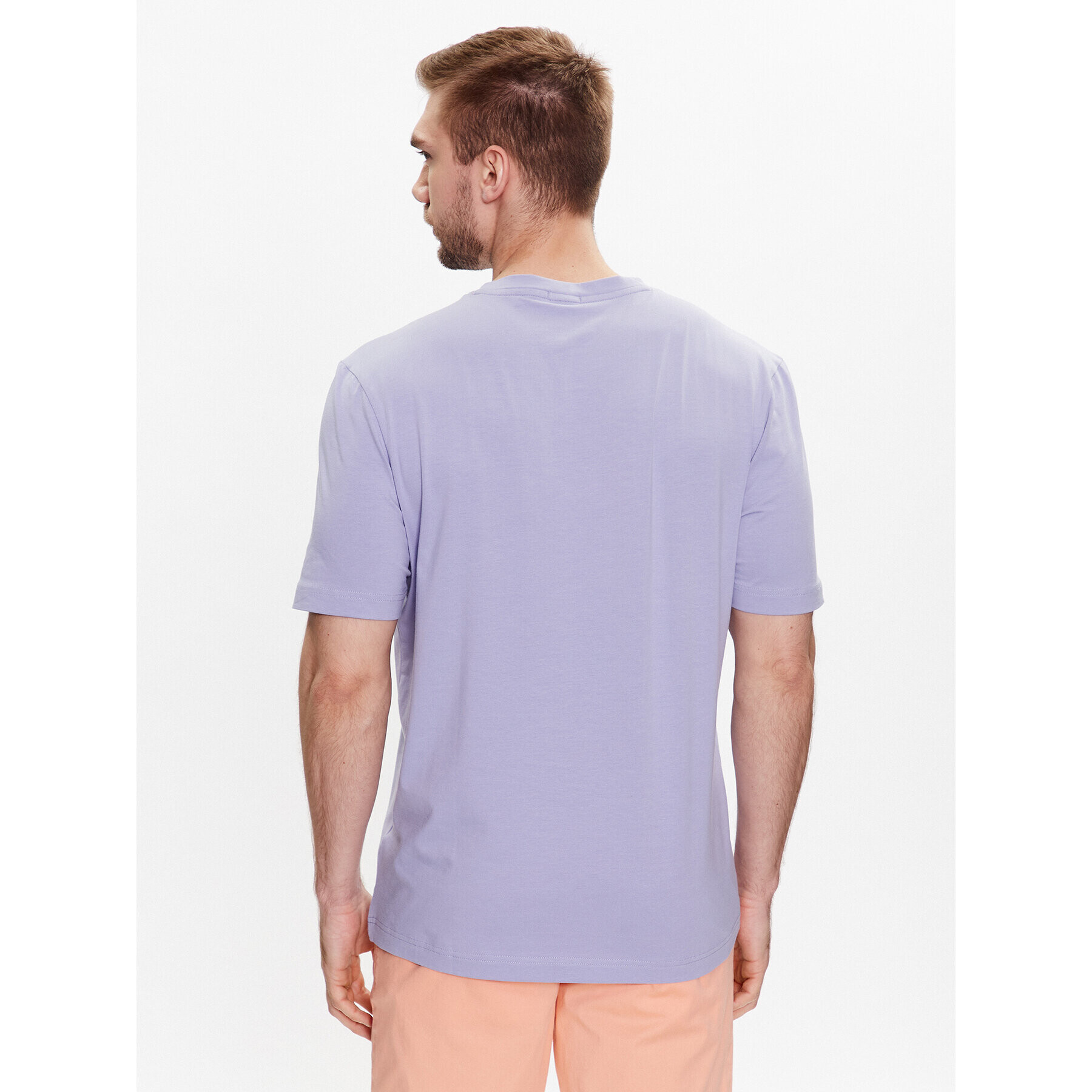 Boss Тишърт 50473278 Виолетов Relaxed Fit - Pepit.bg