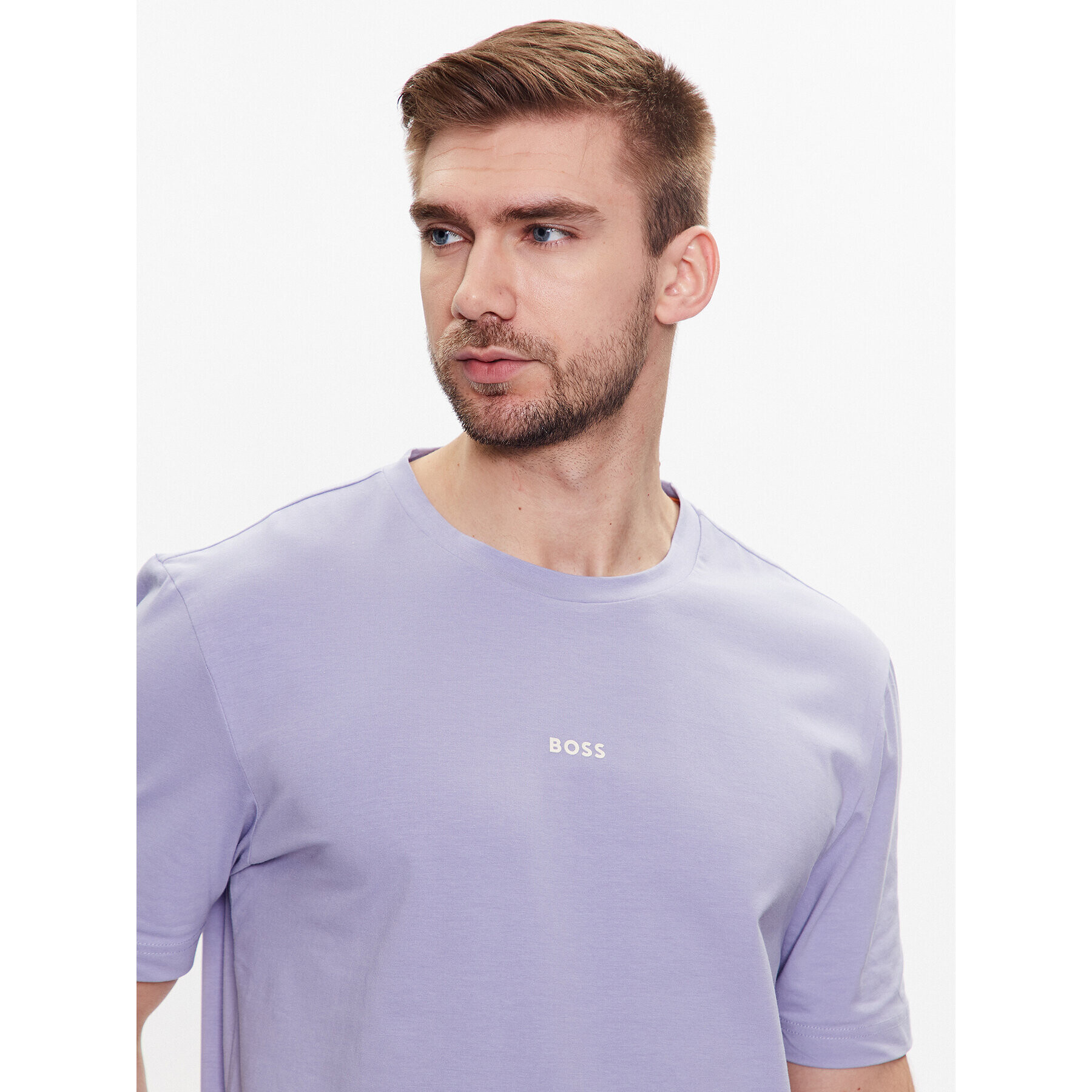 Boss Тишърт 50473278 Виолетов Relaxed Fit - Pepit.bg