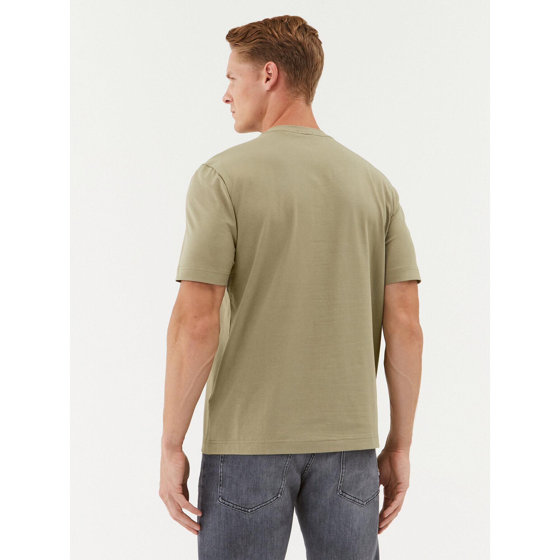 Boss Тишърт 50473278 Зелен Relaxed Fit - Pepit.bg