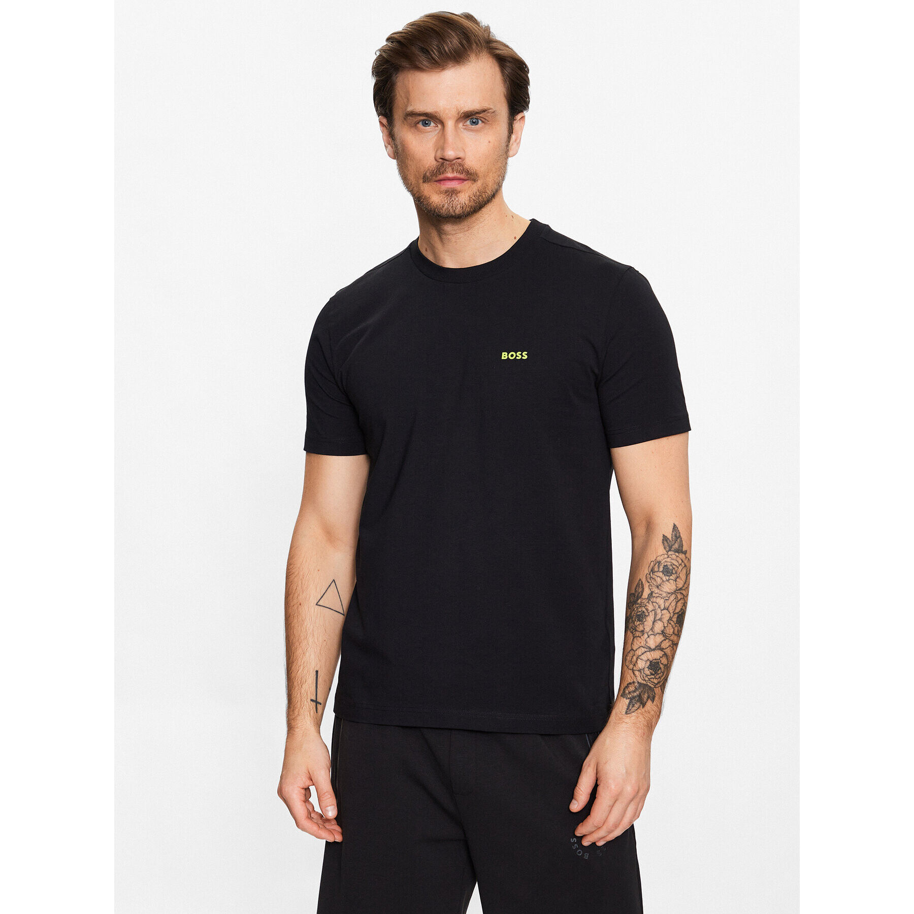Boss Тишърт 50475828 Черен Regular Fit - Pepit.bg