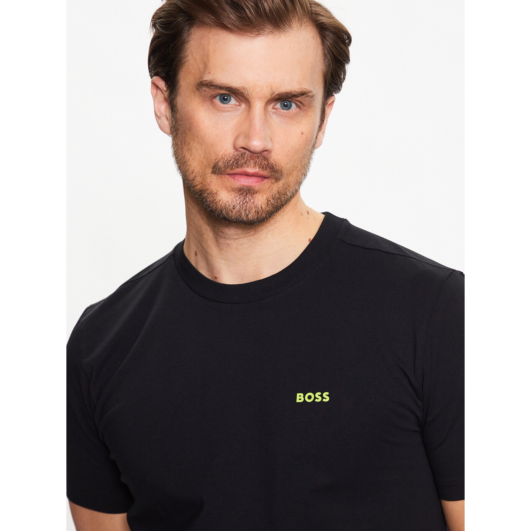 Boss Тишърт 50475828 Черен Regular Fit - Pepit.bg