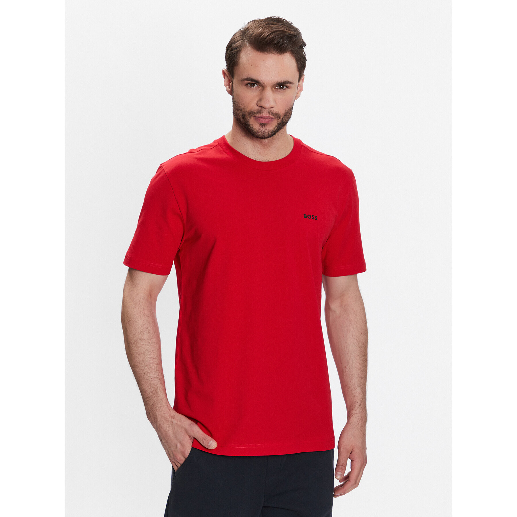 Boss Тишърт 50475828 Червен Regular Fit - Pepit.bg