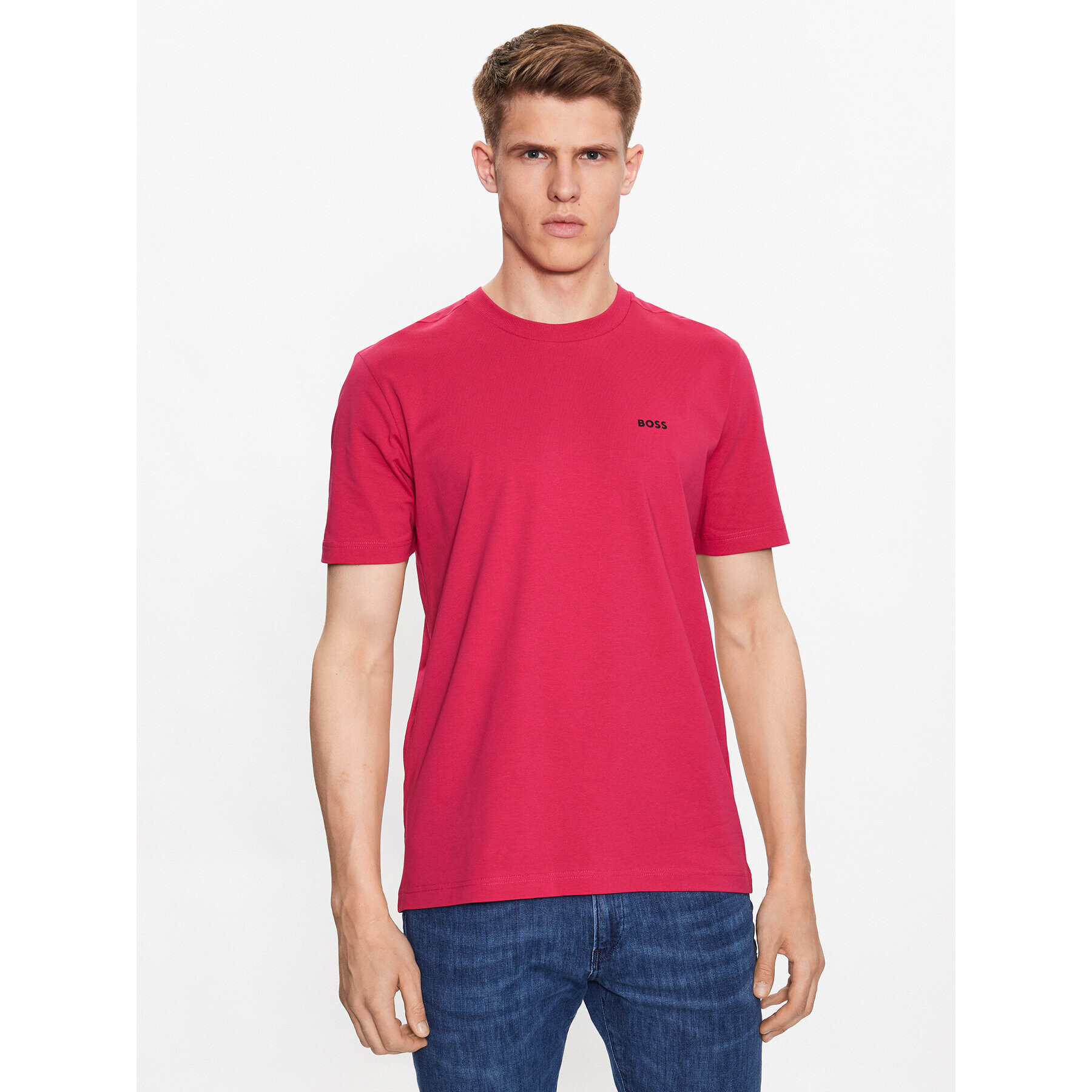 Boss Тишърт 50475828 Розов Regular Fit - Pepit.bg