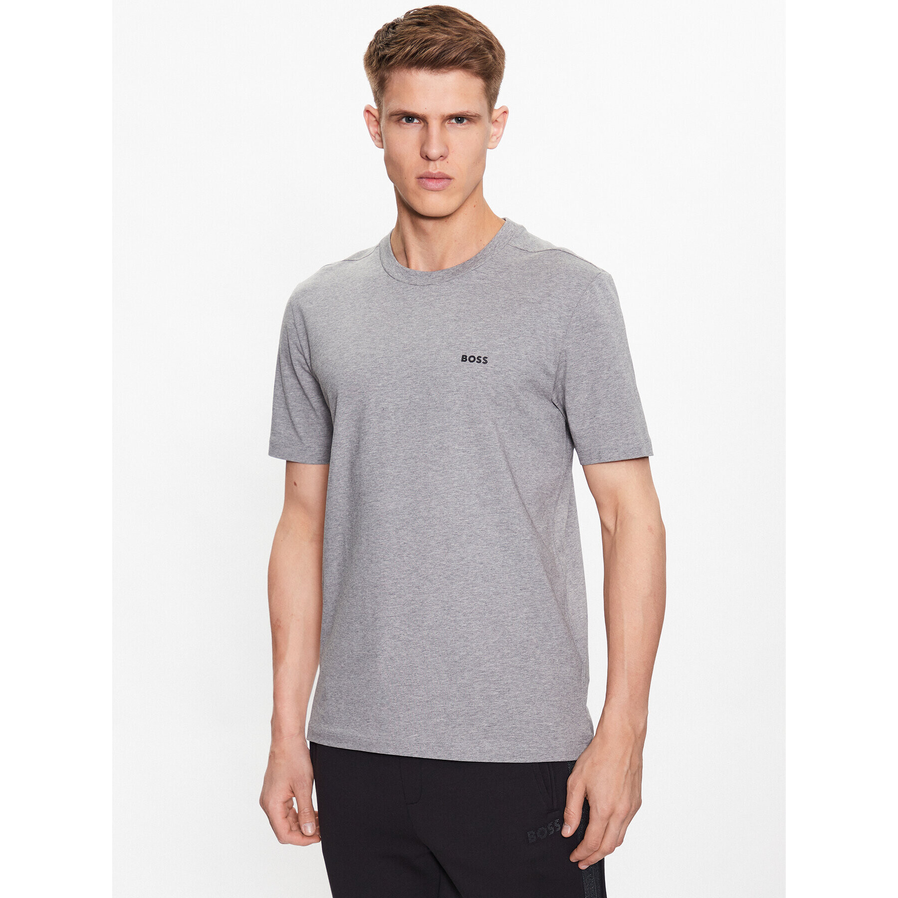 Boss Тишърт 50475828 Сив Regular Fit - Pepit.bg