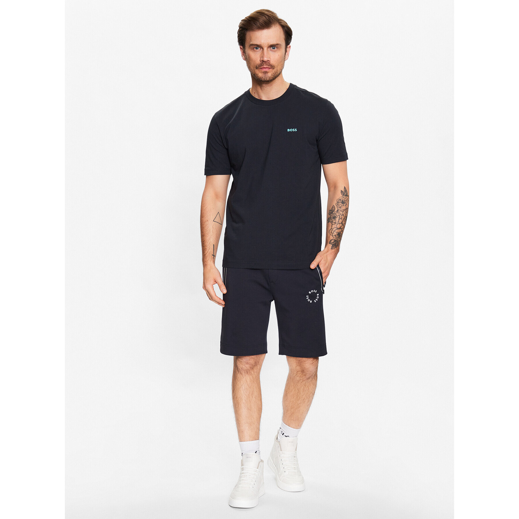 Boss Тишърт 50475828 Тъмносин Regular Fit - Pepit.bg