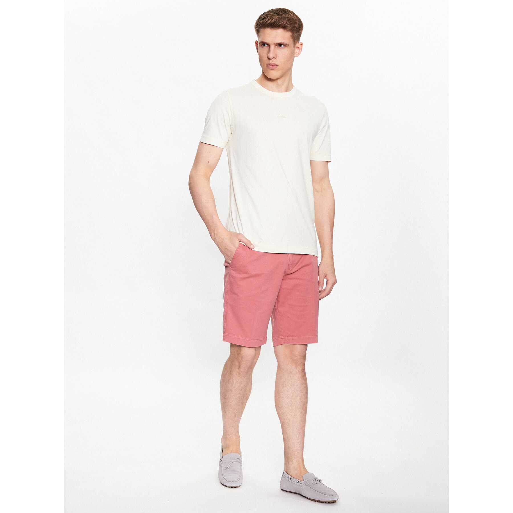 Boss Тишърт Tokks 50477433 Екрю Regular Fit - Pepit.bg