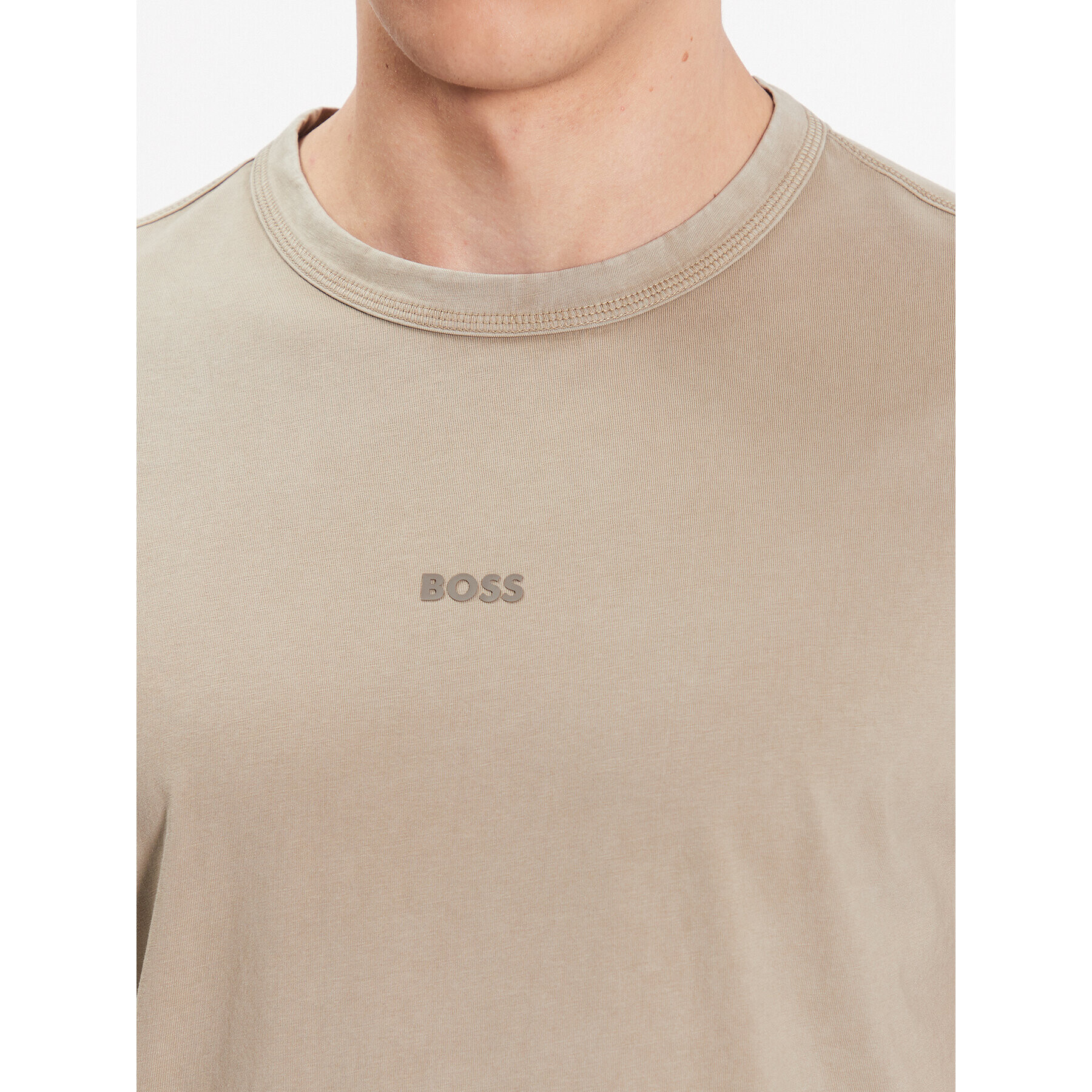 Boss Тишърт Tooks 50477433 Бежов Regular Fit - Pepit.bg