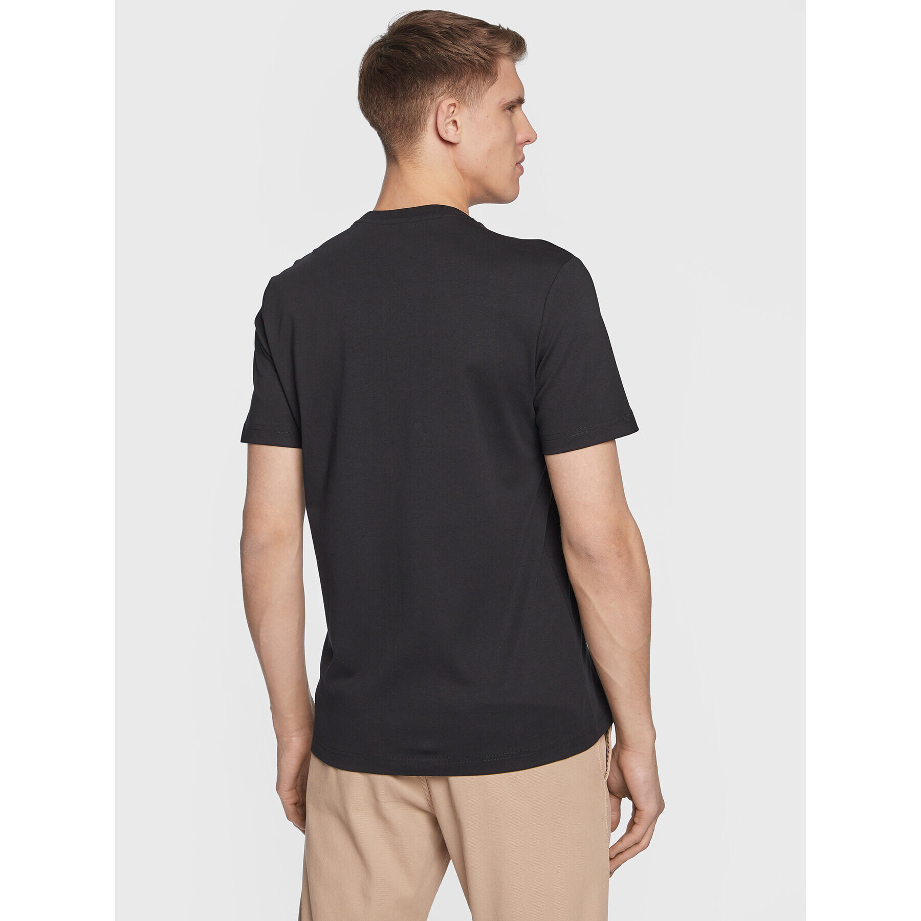 Boss Тишърт 50481590 Черен Regular Fit - Pepit.bg