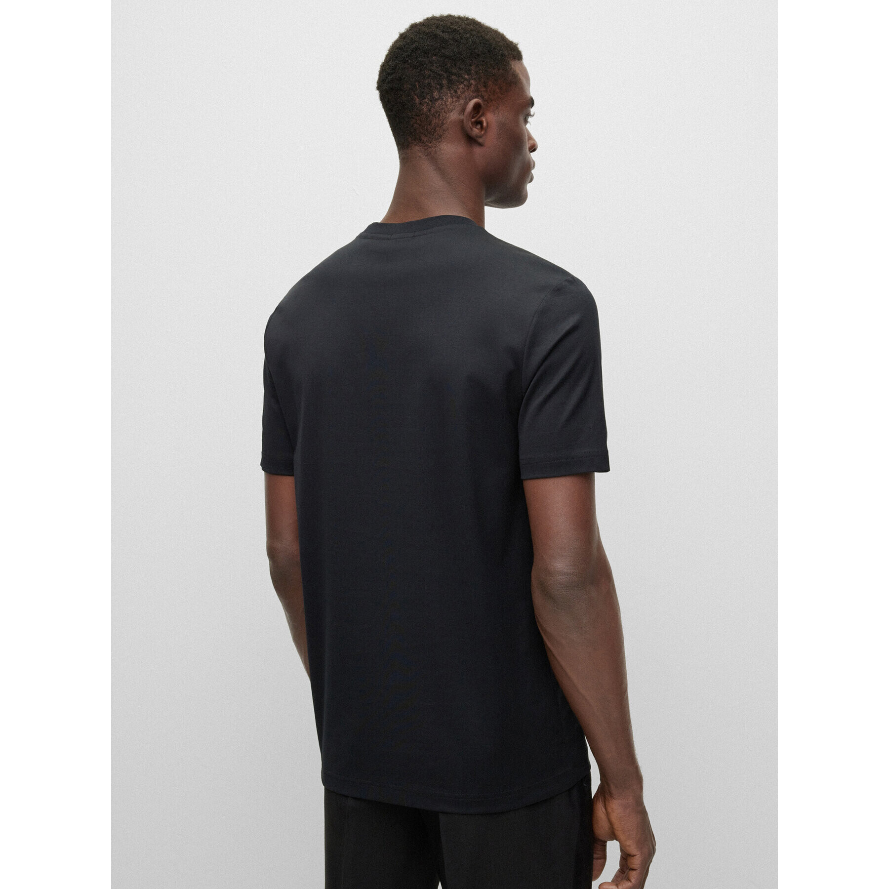 Boss Тишърт 50481590 Черен Regular Fit - Pepit.bg