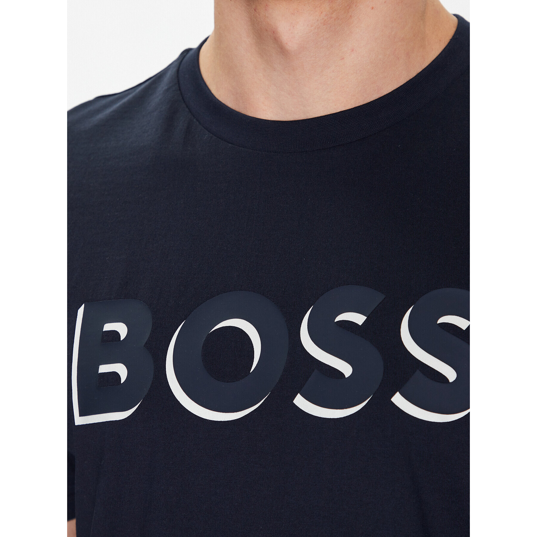 Boss Тишърт 50481611 Тъмносин Regular Fit - Pepit.bg