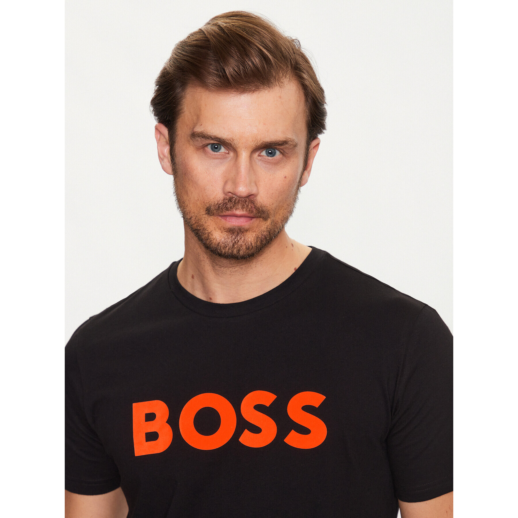 Boss Тишърт 50481923 Черен Regular Fit - Pepit.bg