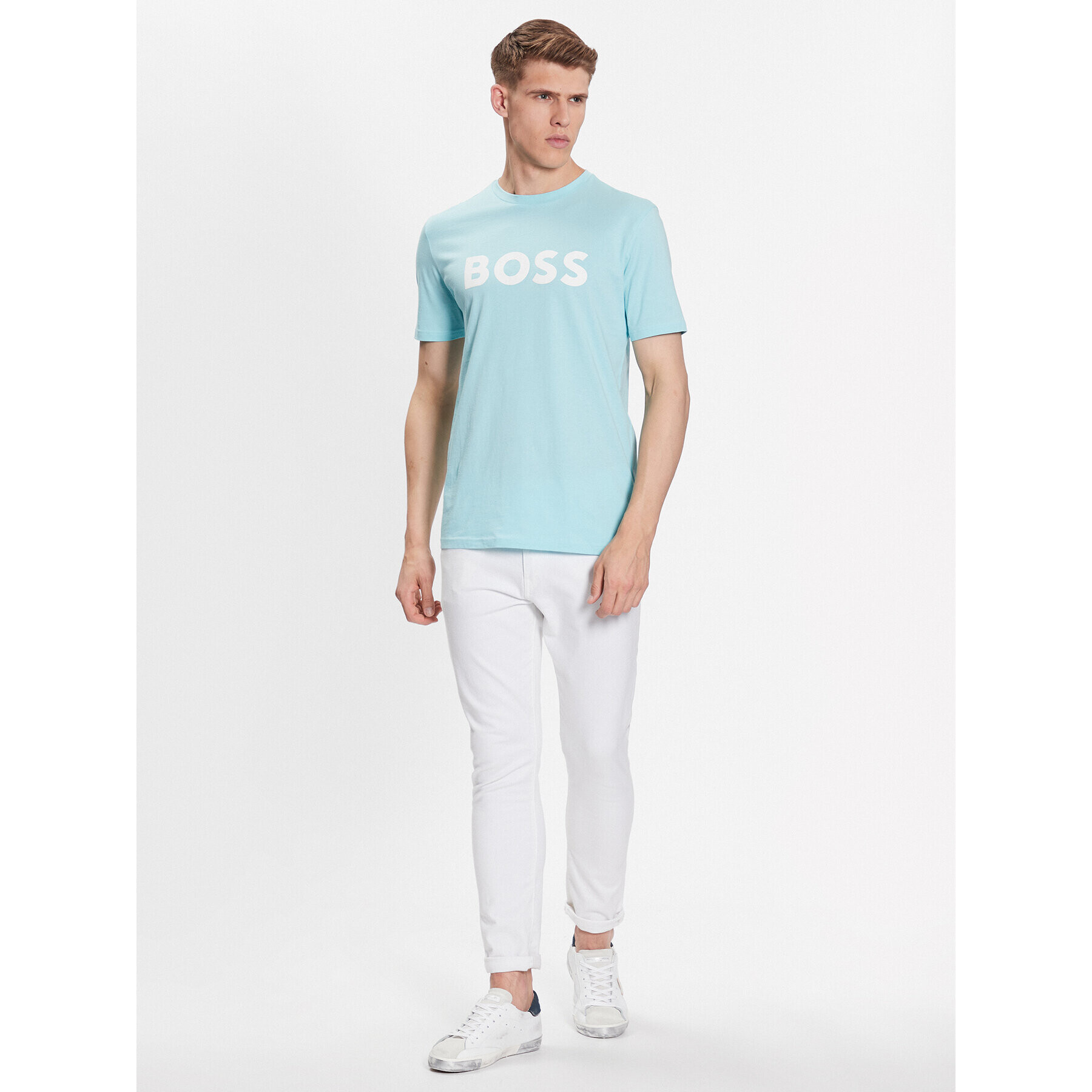 Boss Тишърт 50481923 Син Regular Fit - Pepit.bg