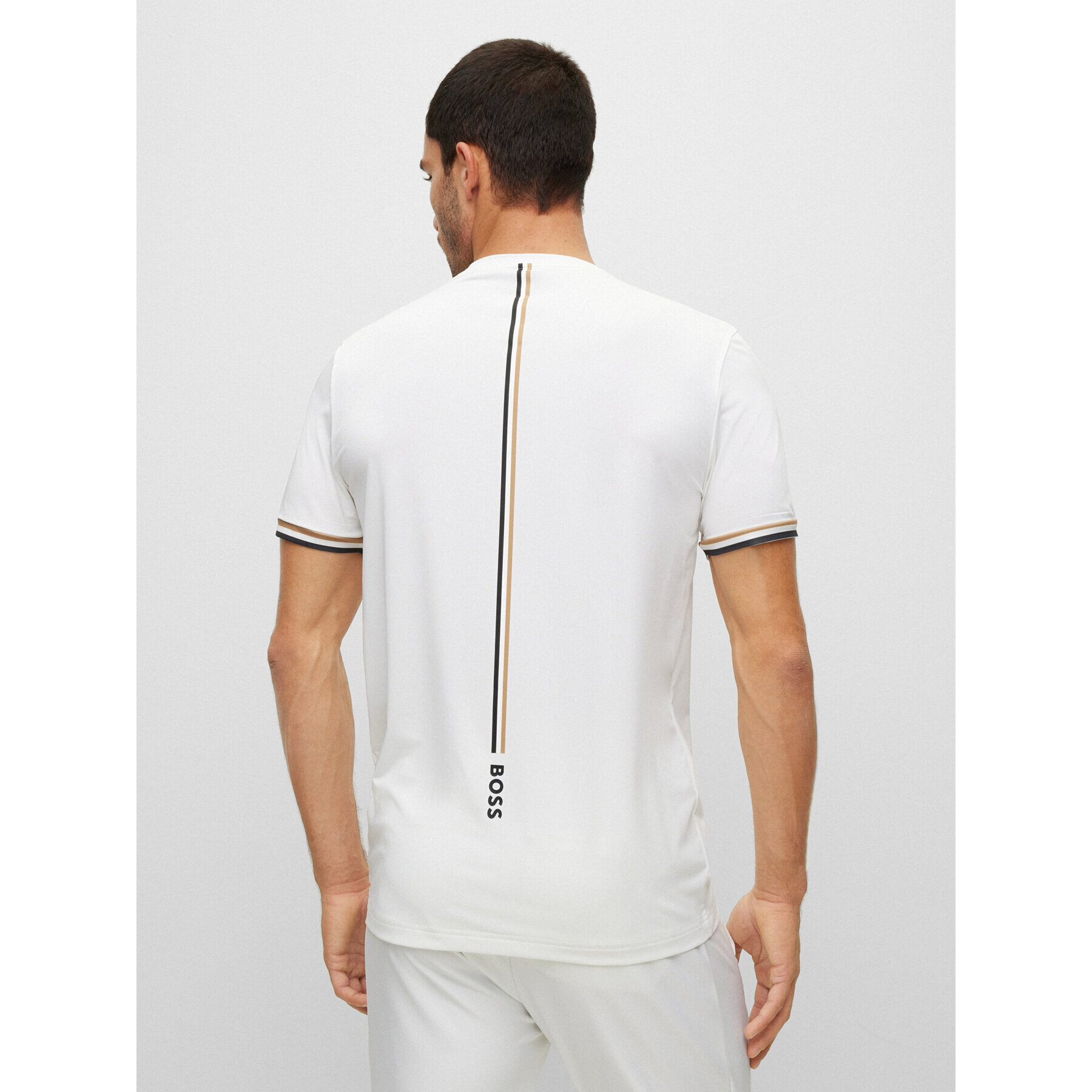 Boss Тишърт 50482392 Бял Slim Fit - Pepit.bg