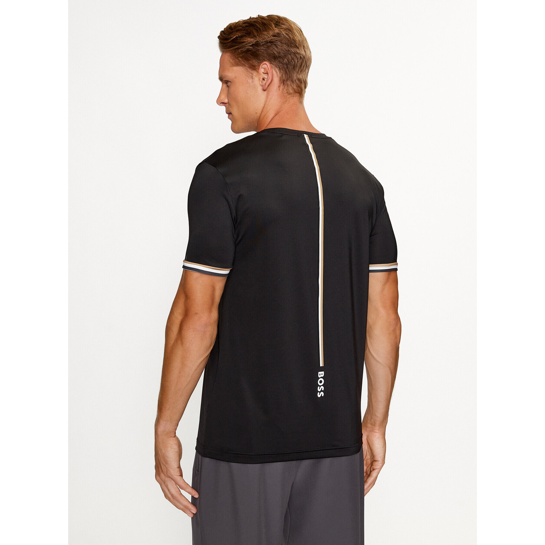 Boss Тишърт 50482392 Черен Slim Fit - Pepit.bg