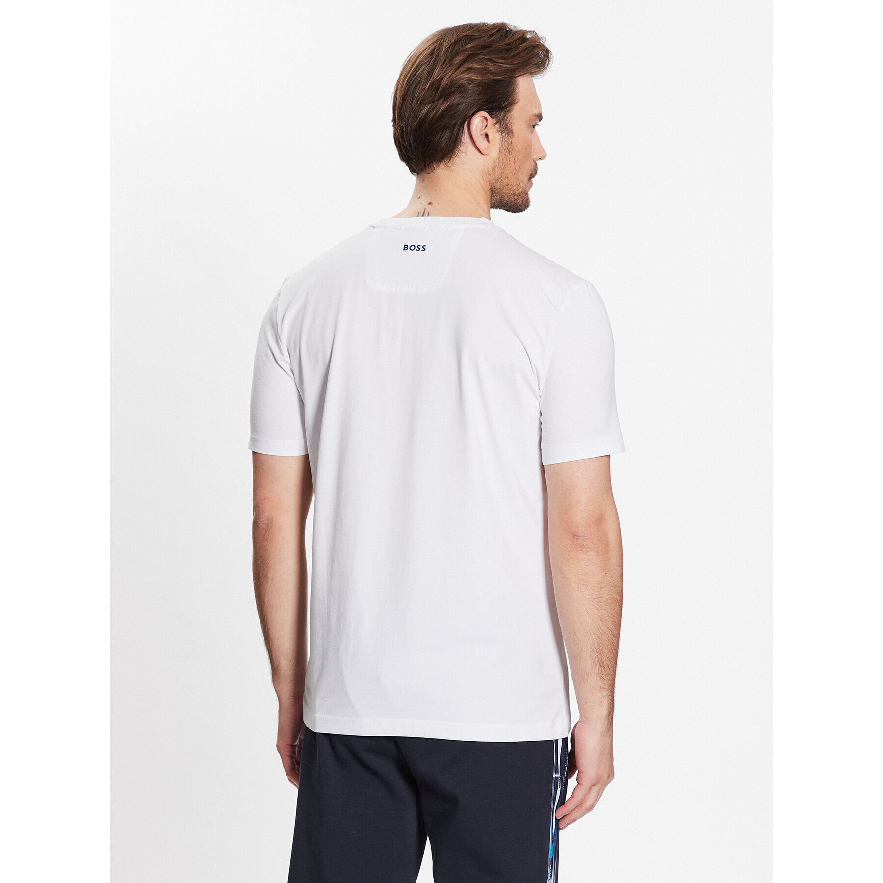 Boss Тишърт 50483730 Бял Regular Fit - Pepit.bg