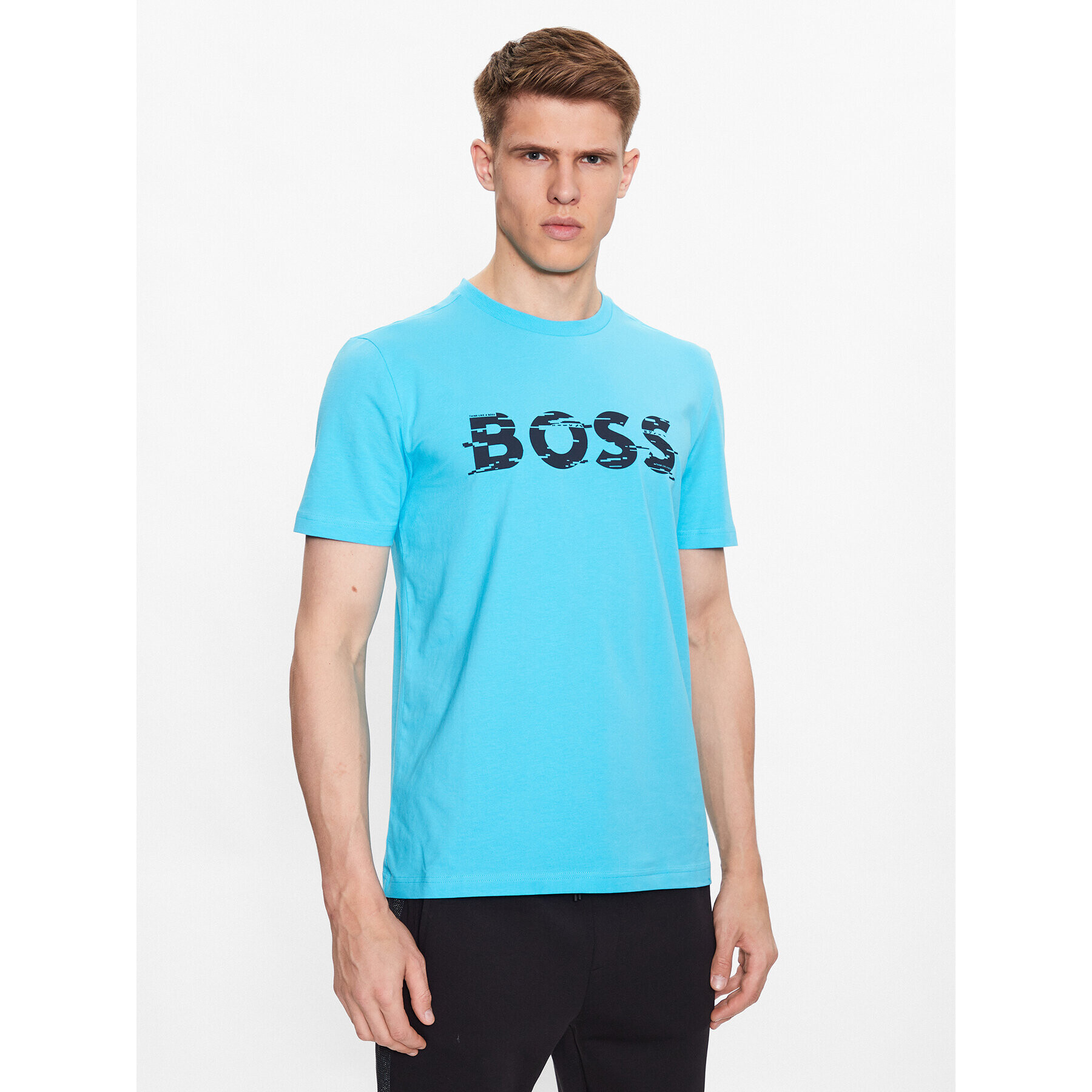 Boss Тишърт 50483730 Син Regular Fit - Pepit.bg