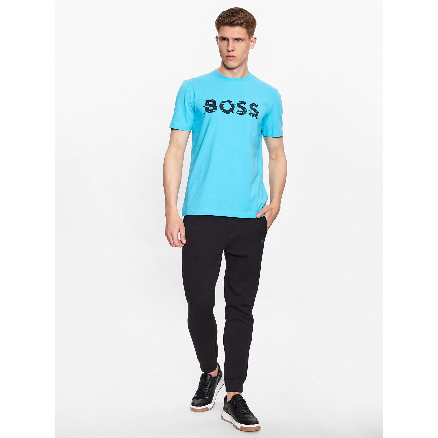 Boss Тишърт 50483730 Син Regular Fit - Pepit.bg