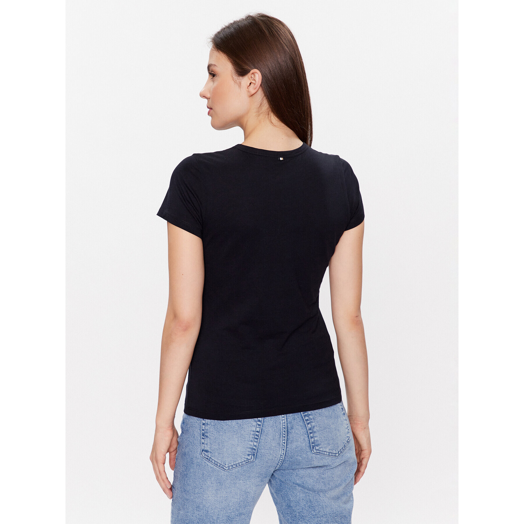 Boss Тишърт 50484646 Черен Slim Fit - Pepit.bg