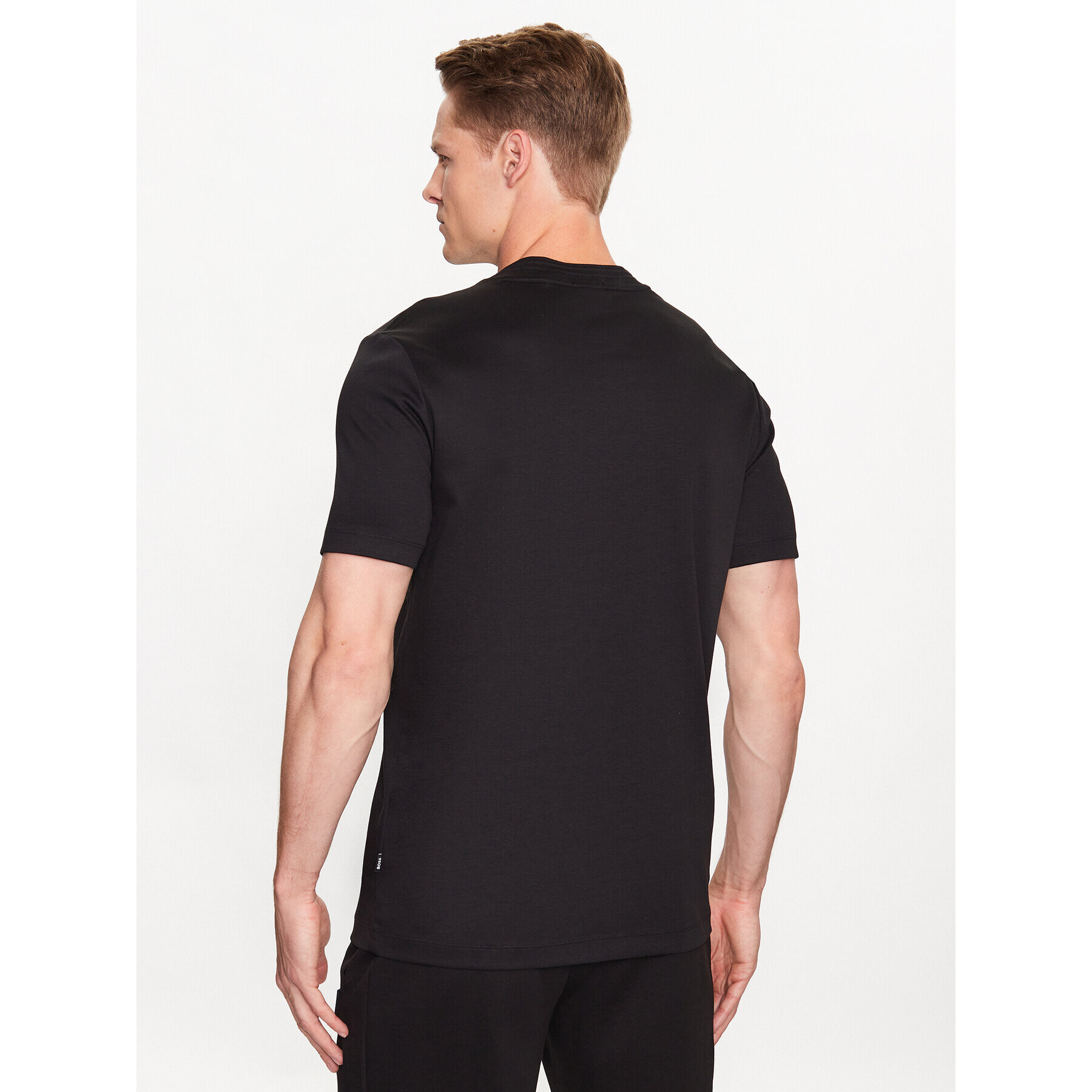 Boss Тишърт 50485158 Черен Regular Fit - Pepit.bg
