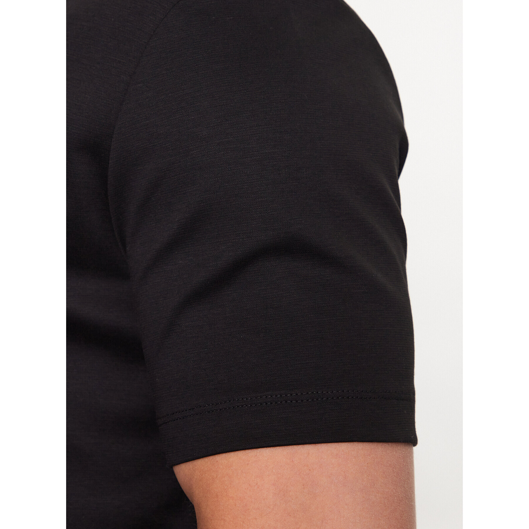 Boss Тишърт 50485158 Черен Regular Fit - Pepit.bg