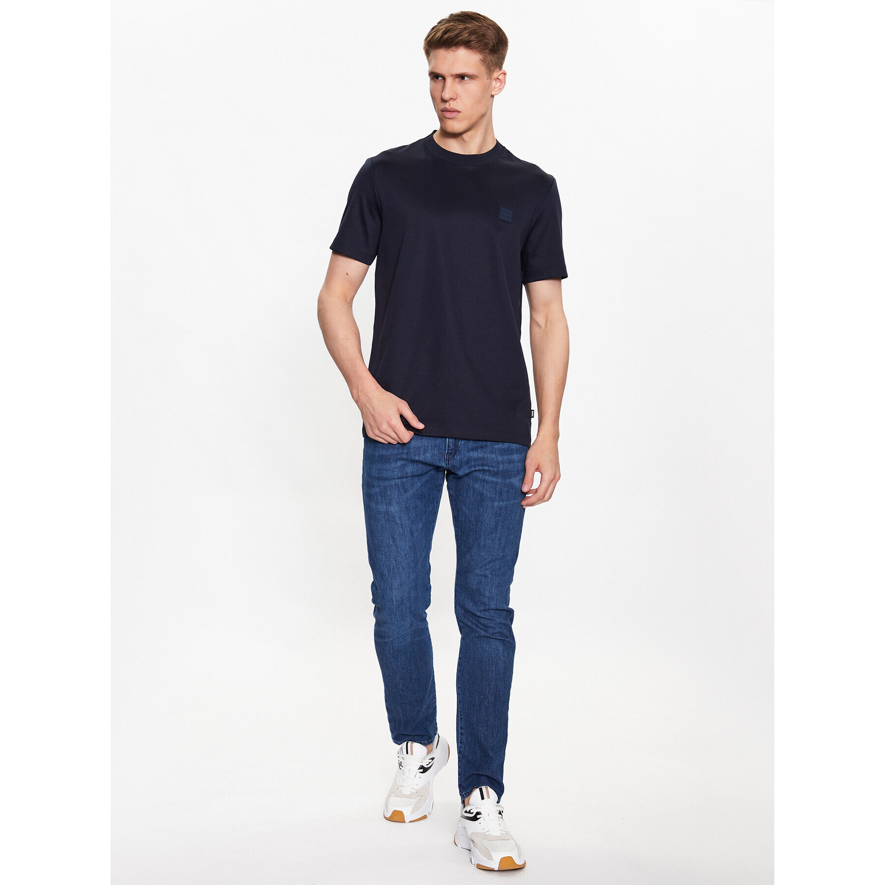 Boss Тишърт 50485158 Син Regular Fit - Pepit.bg