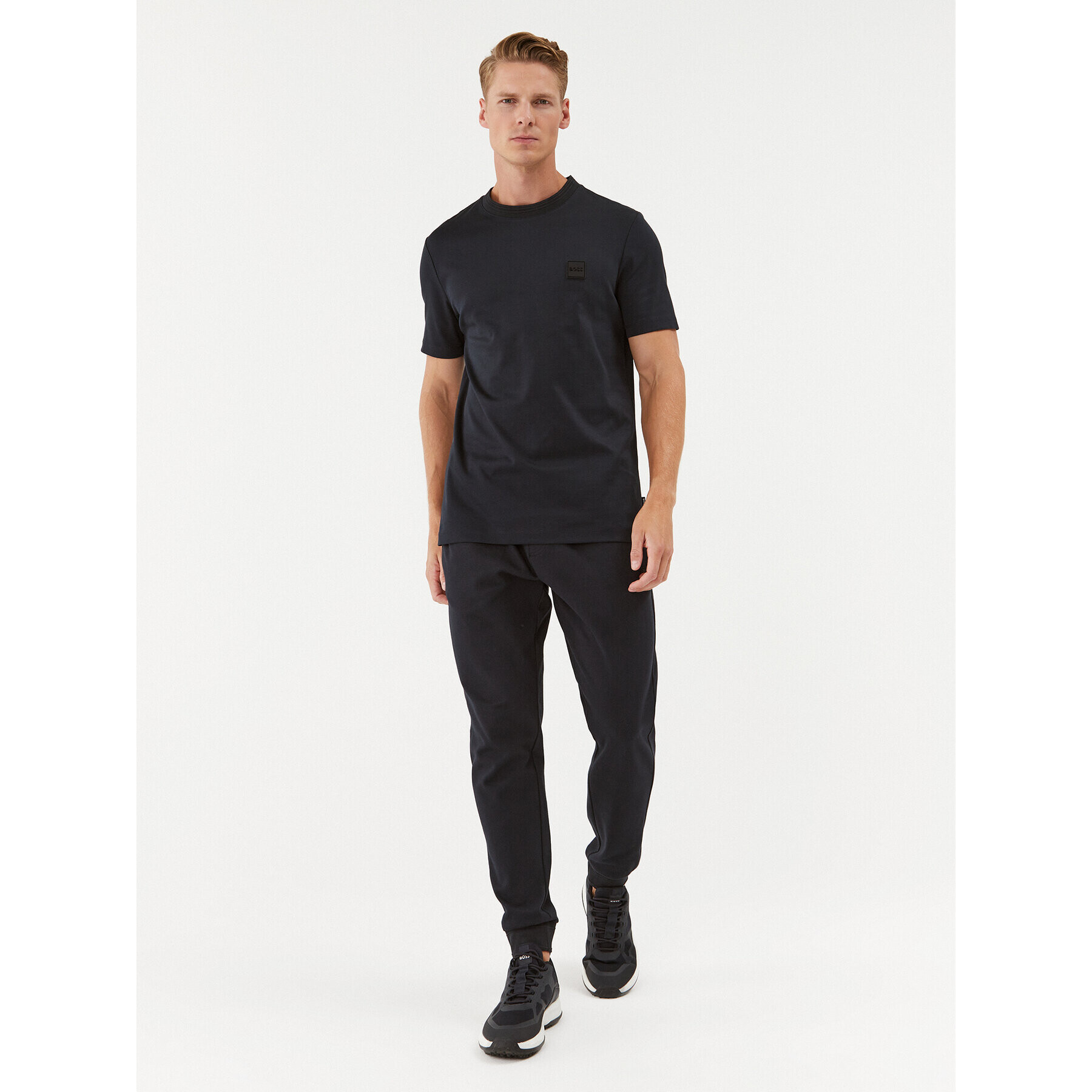 Boss Тишърт 50485158 Тъмносин Regular Fit - Pepit.bg